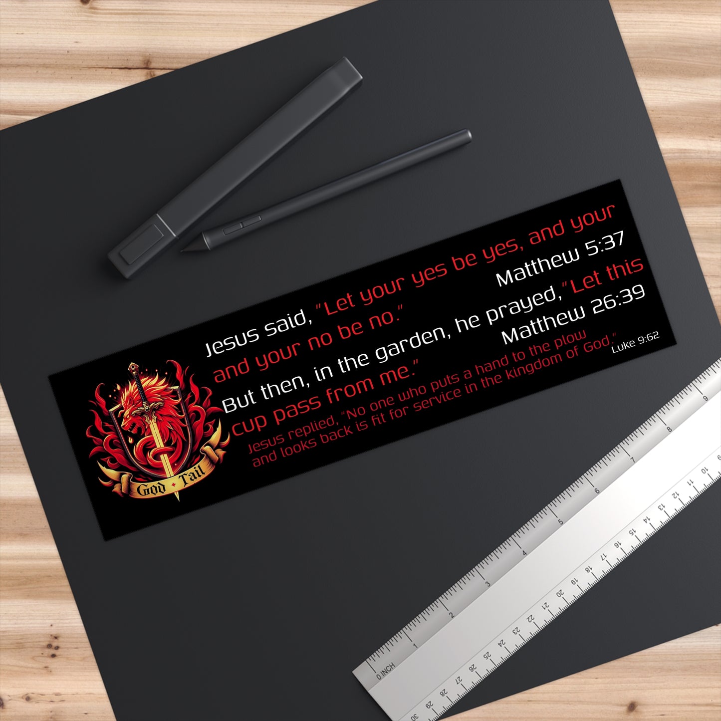Religious Bumper Sticker - Jesus Contradiction of Certainty