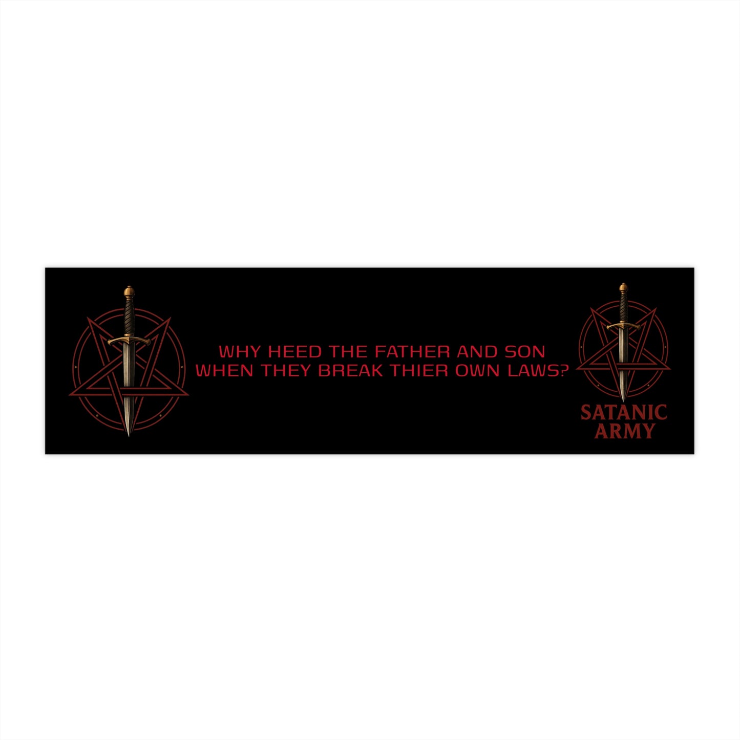 Satanic Army - Bumper Stickers