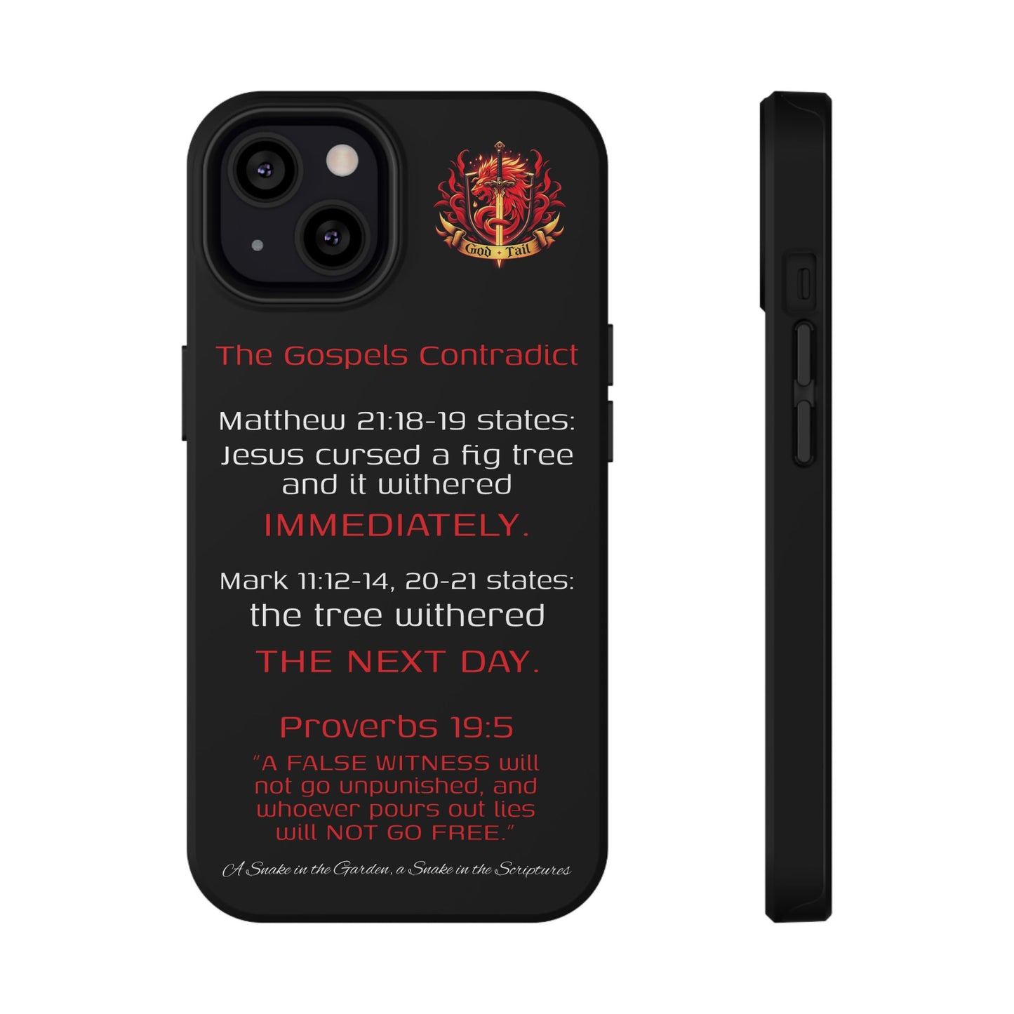 Fig Tree Inconsistency (iPhone & Samsung Galaxy) Religious iPhone Case