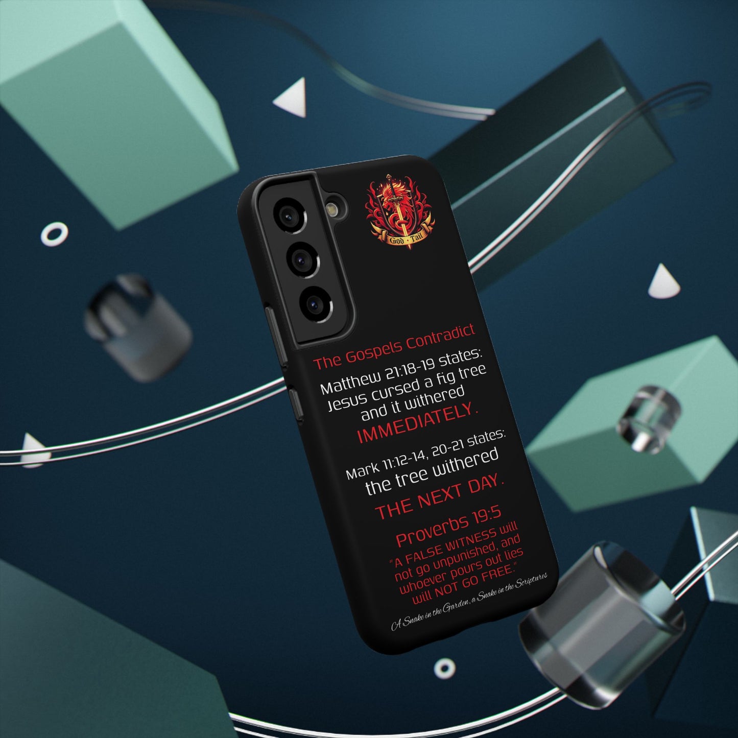 Fig Tree Inconsistency (iPhone & Samsung Galaxy) Religious iPhone Case