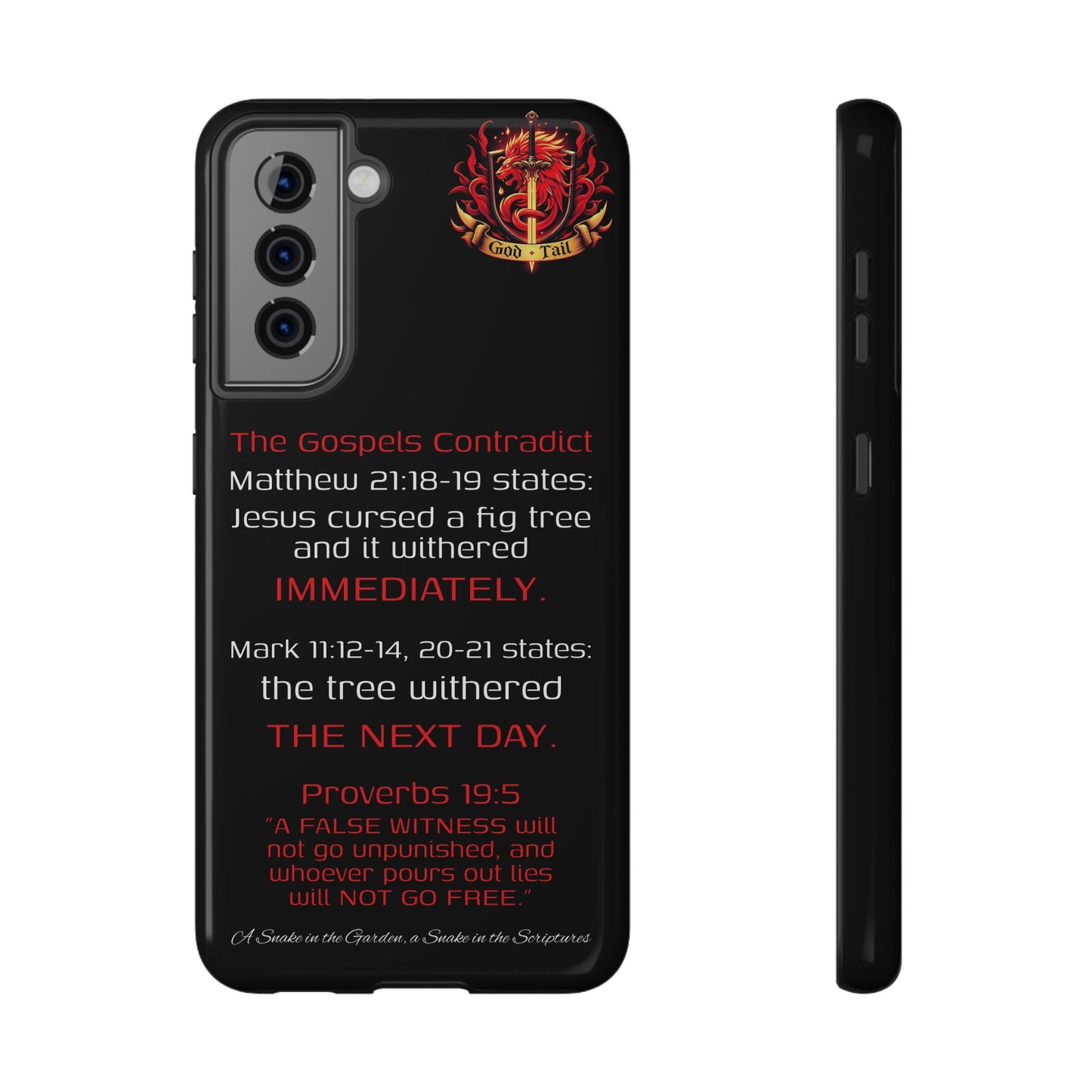 Fig Tree Inconsistency (iPhone & Samsung Galaxy) Religious iPhone Case