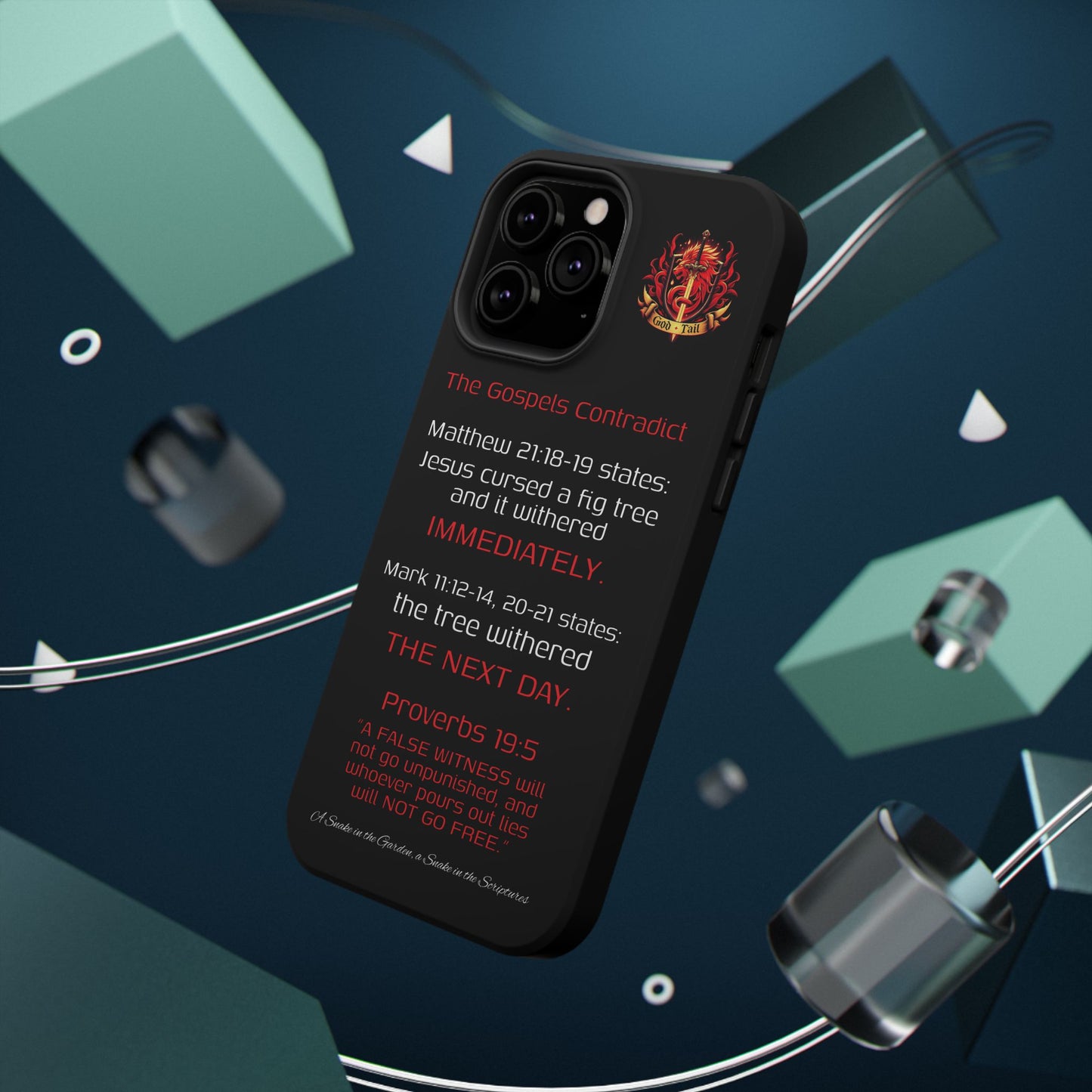 Fig Tree Inconsistency (iPhone & Samsung Galaxy) Religious iPhone Case