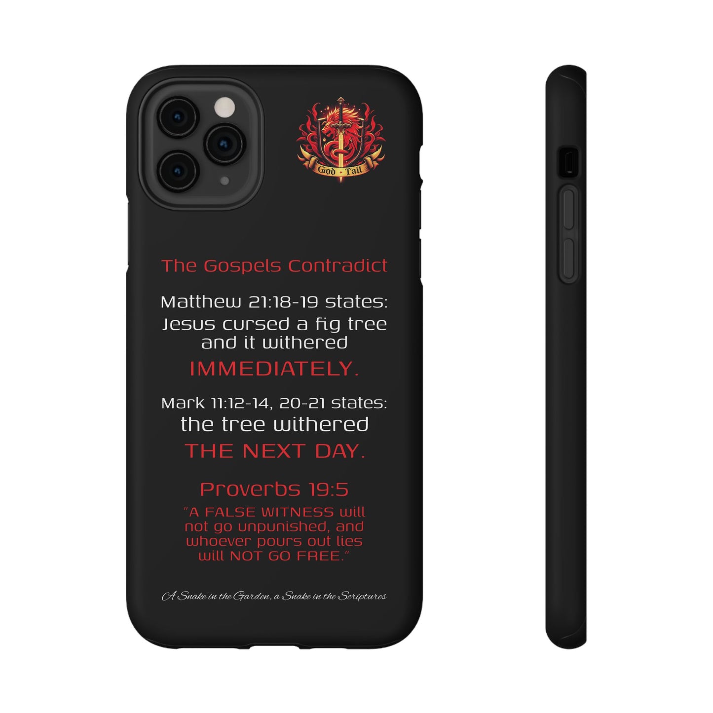 Fig Tree Inconsistency (iPhone & Samsung Galaxy) Religious iPhone Case