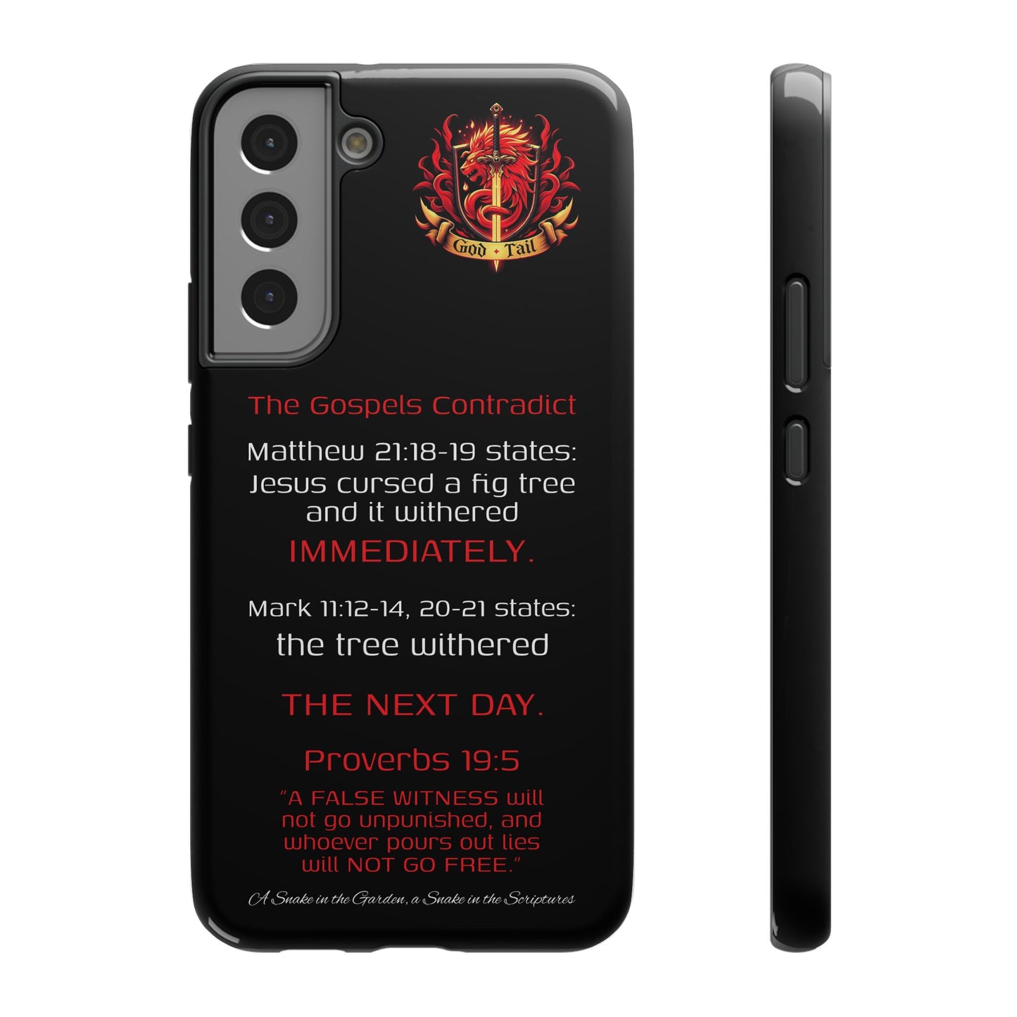 Fig Tree Inconsistency (iPhone & Samsung Galaxy) Religious iPhone Case