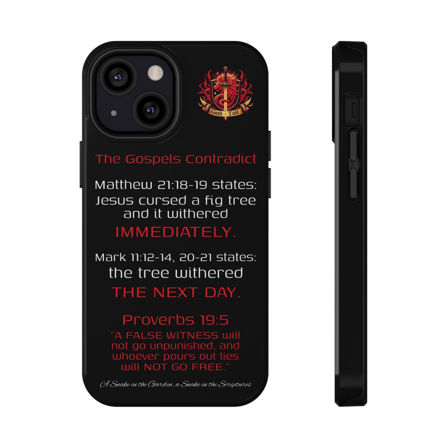 Fig Tree Inconsistency (iPhone & Samsung Galaxy) Religious iPhone Case