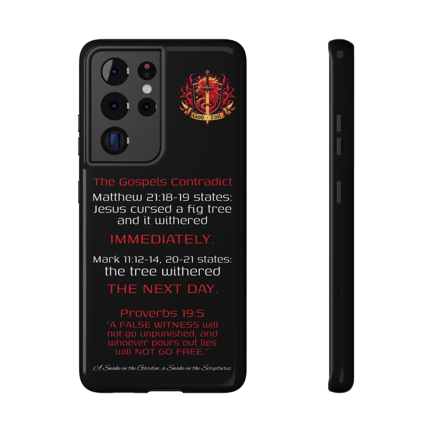 Fig Tree Inconsistency (iPhone & Samsung Galaxy) Religious iPhone Case