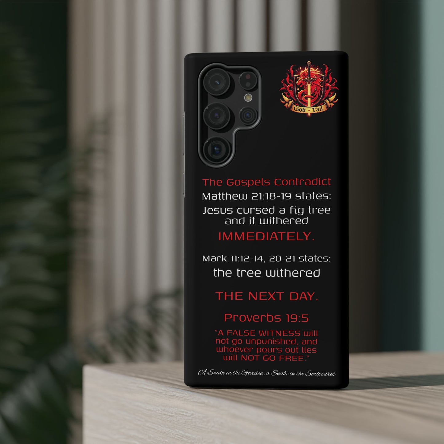 Fig Tree Inconsistency (iPhone & Samsung Galaxy) Religious iPhone Case