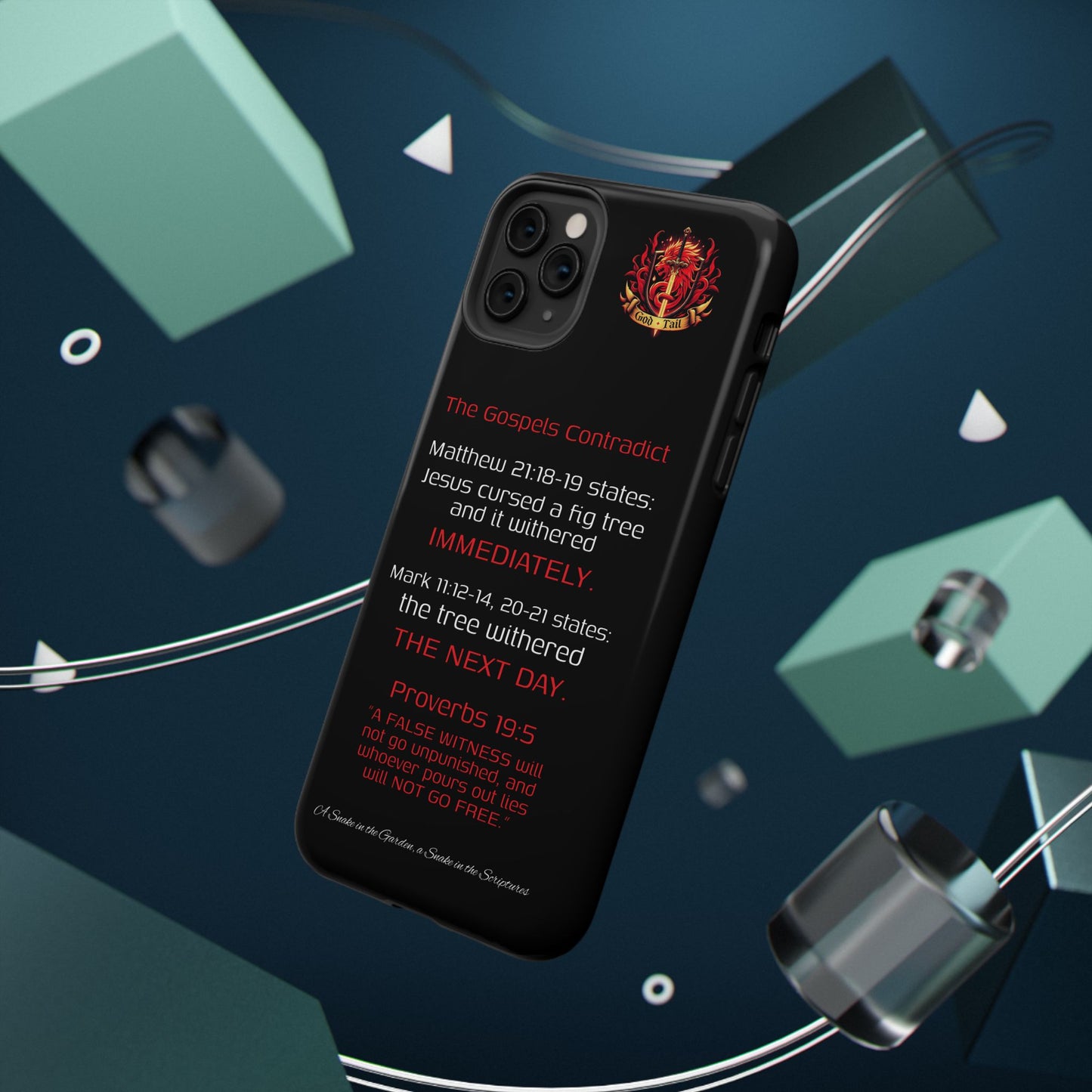 Fig Tree Inconsistency (iPhone & Samsung Galaxy) Religious iPhone Case