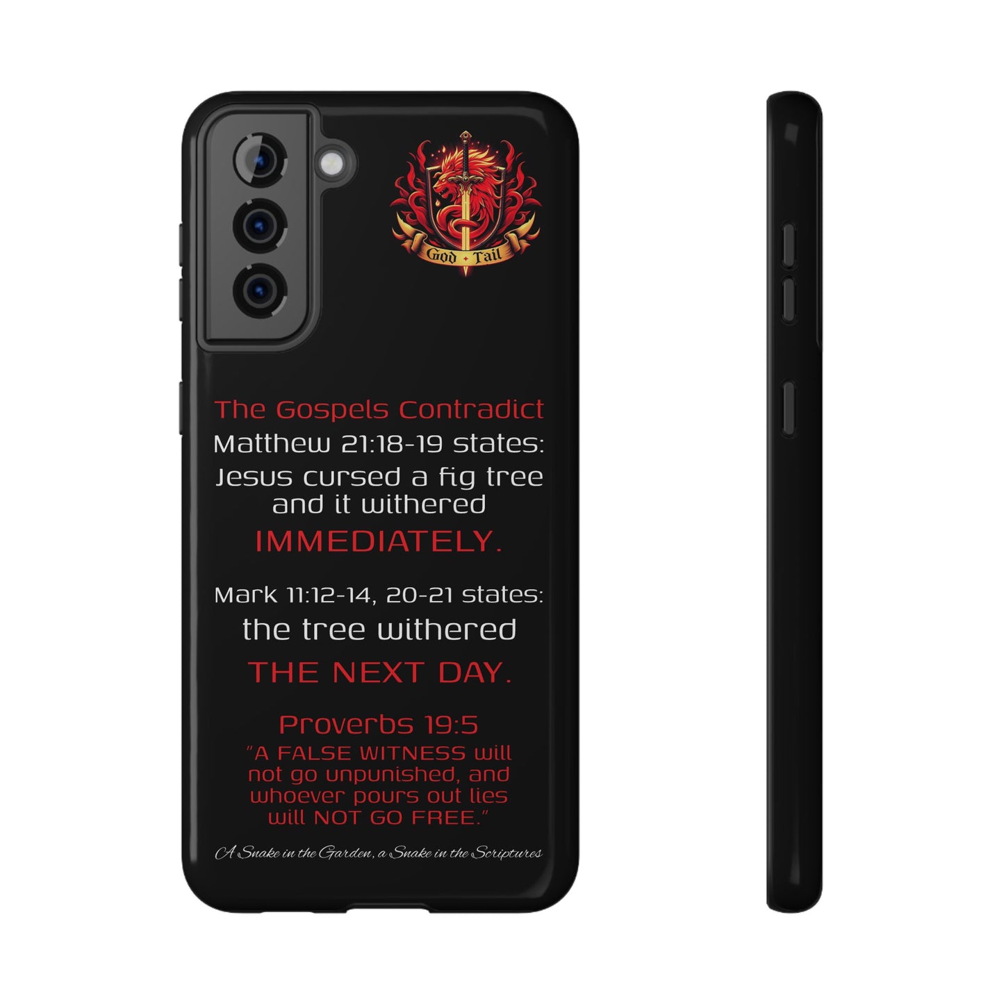 Fig Tree Inconsistency (iPhone & Samsung Galaxy) Religious iPhone Case