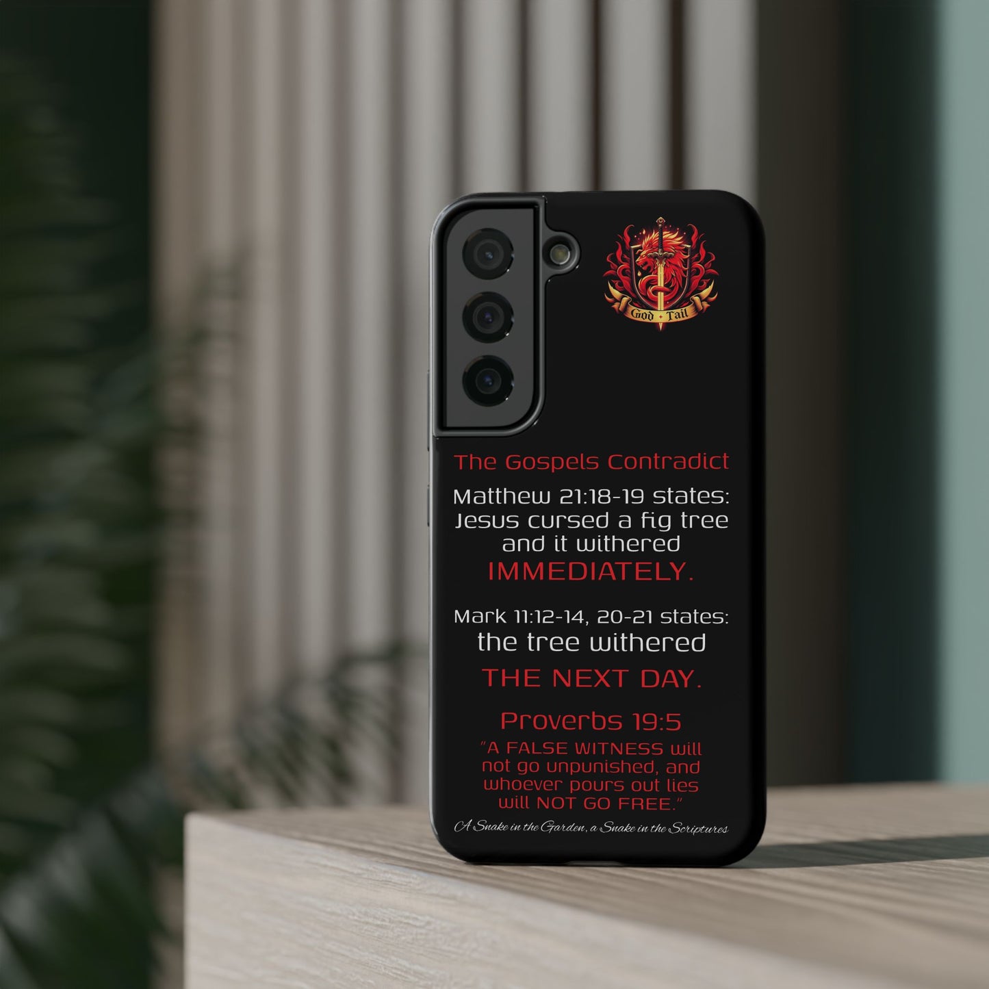 Fig Tree Inconsistency (iPhone & Samsung Galaxy) Religious iPhone Case