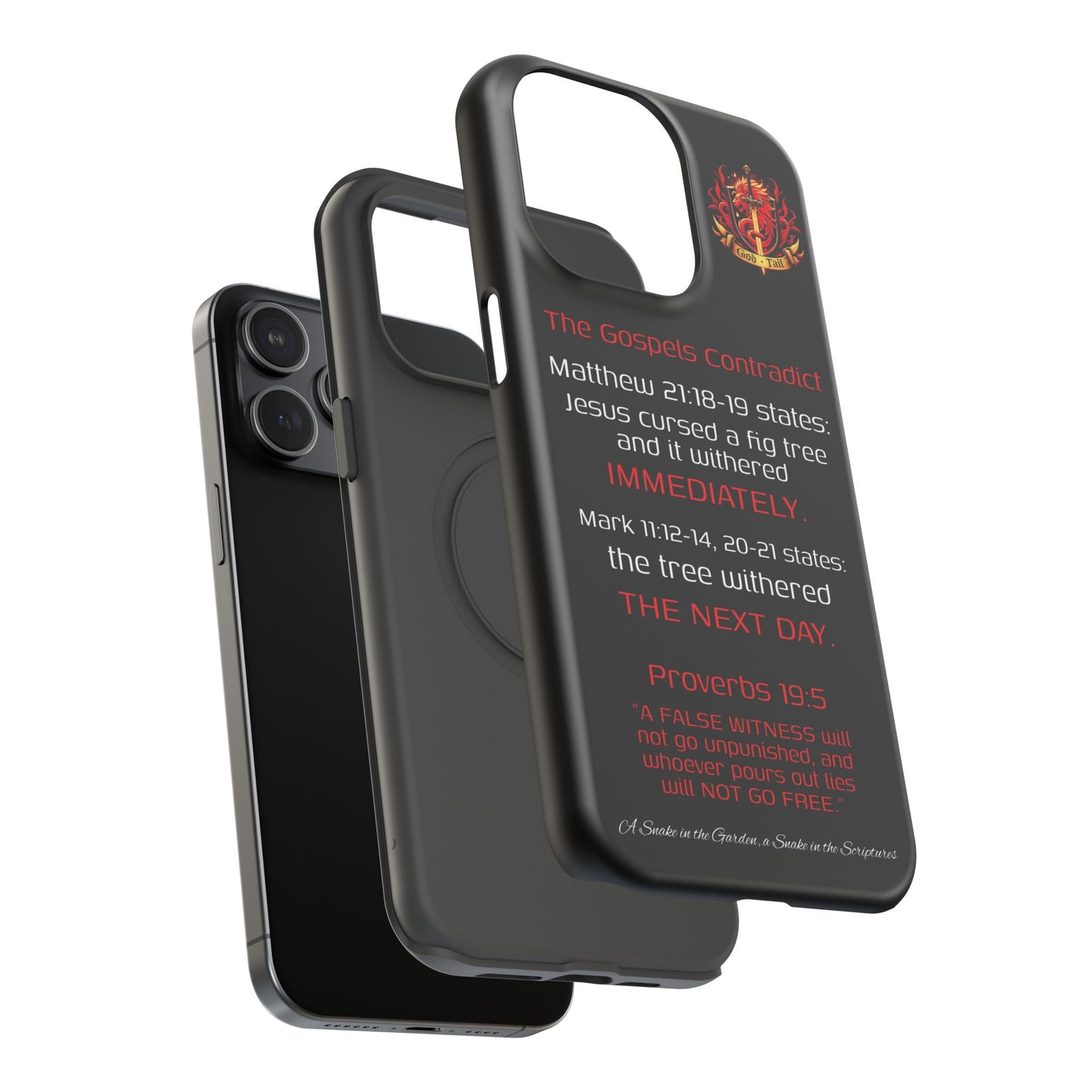 Fig Tree Inconsistency (iPhone & Samsung Galaxy) Religious iPhone Case