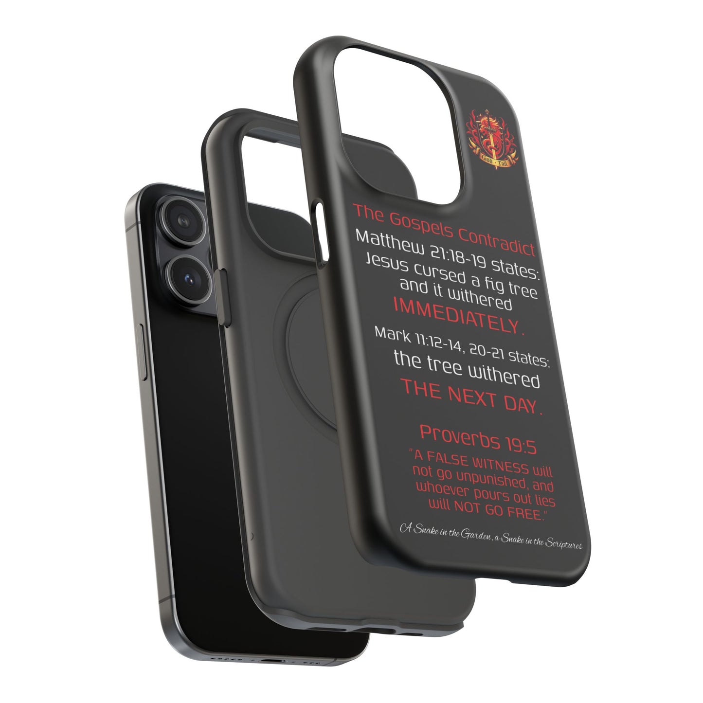 Fig Tree Inconsistency (iPhone & Samsung Galaxy) Religious iPhone Case