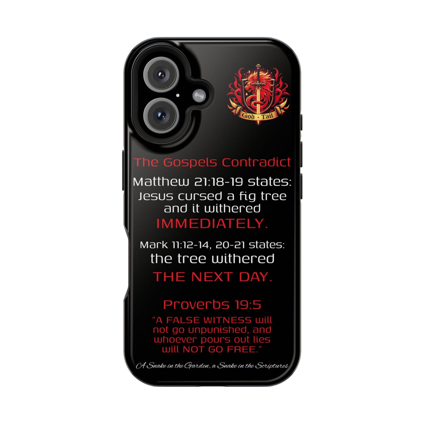 Fig Tree Inconsistency (iPhone & Samsung Galaxy) Religious iPhone Case
