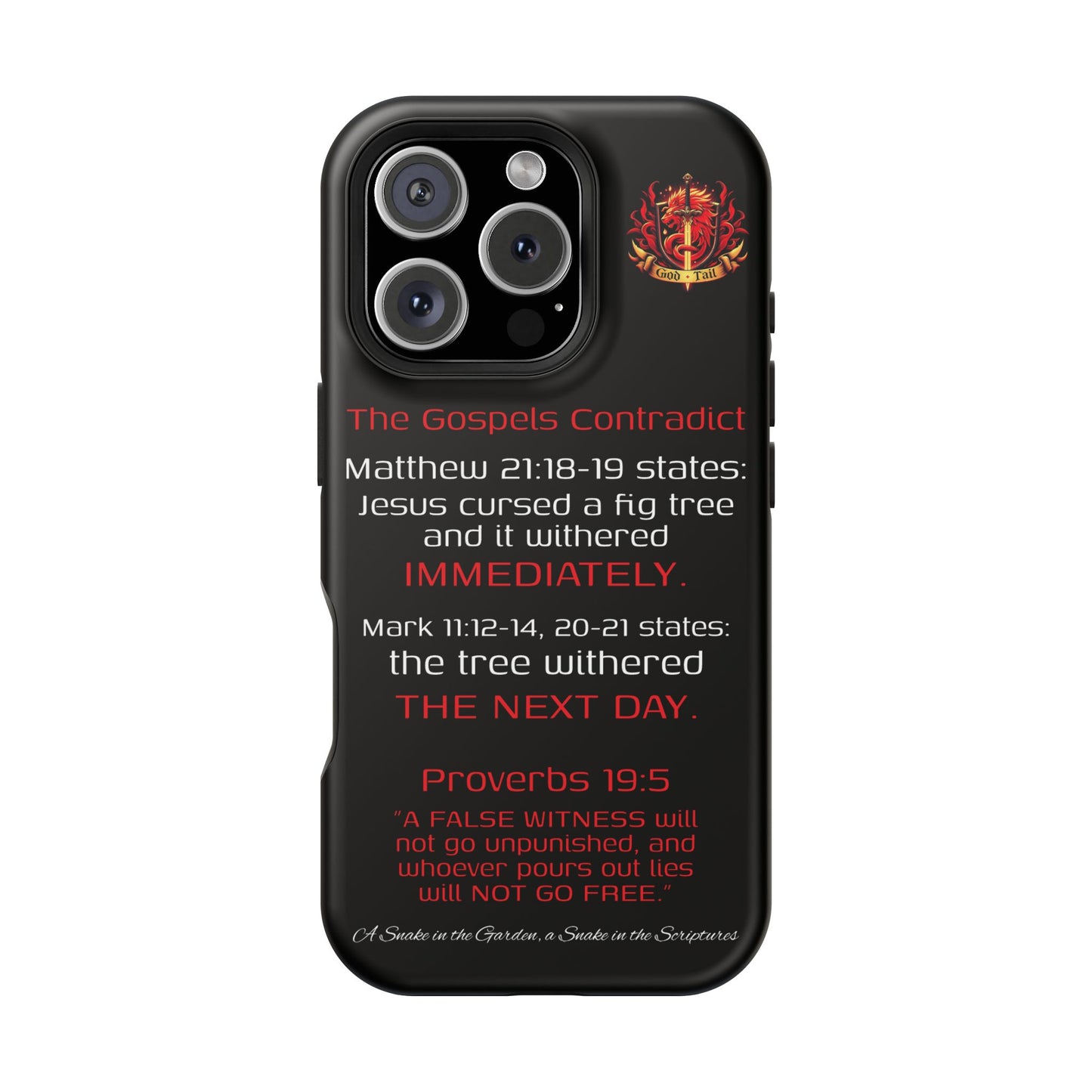Fig Tree Inconsistency (iPhone & Samsung Galaxy) Religious iPhone Case