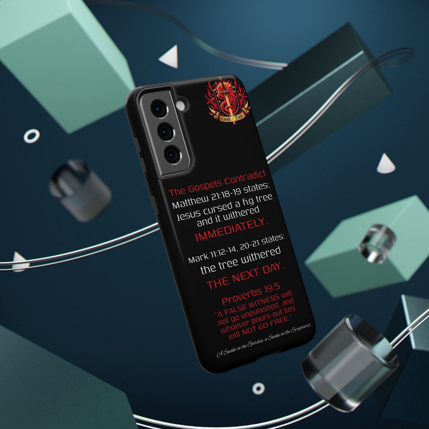 Fig Tree Inconsistency (iPhone & Samsung Galaxy) Religious iPhone Case