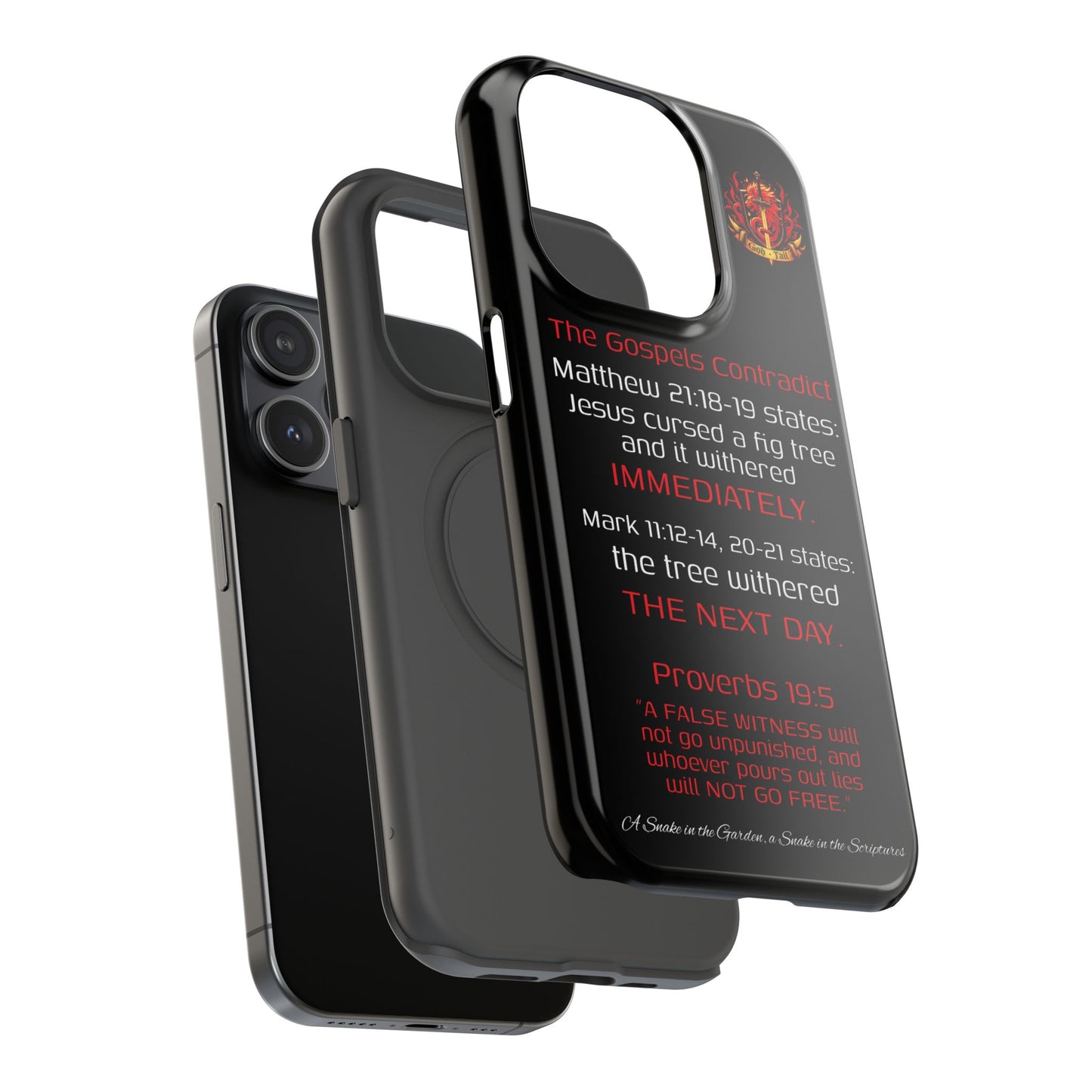 Fig Tree Inconsistency (iPhone & Samsung Galaxy) Religious iPhone Case