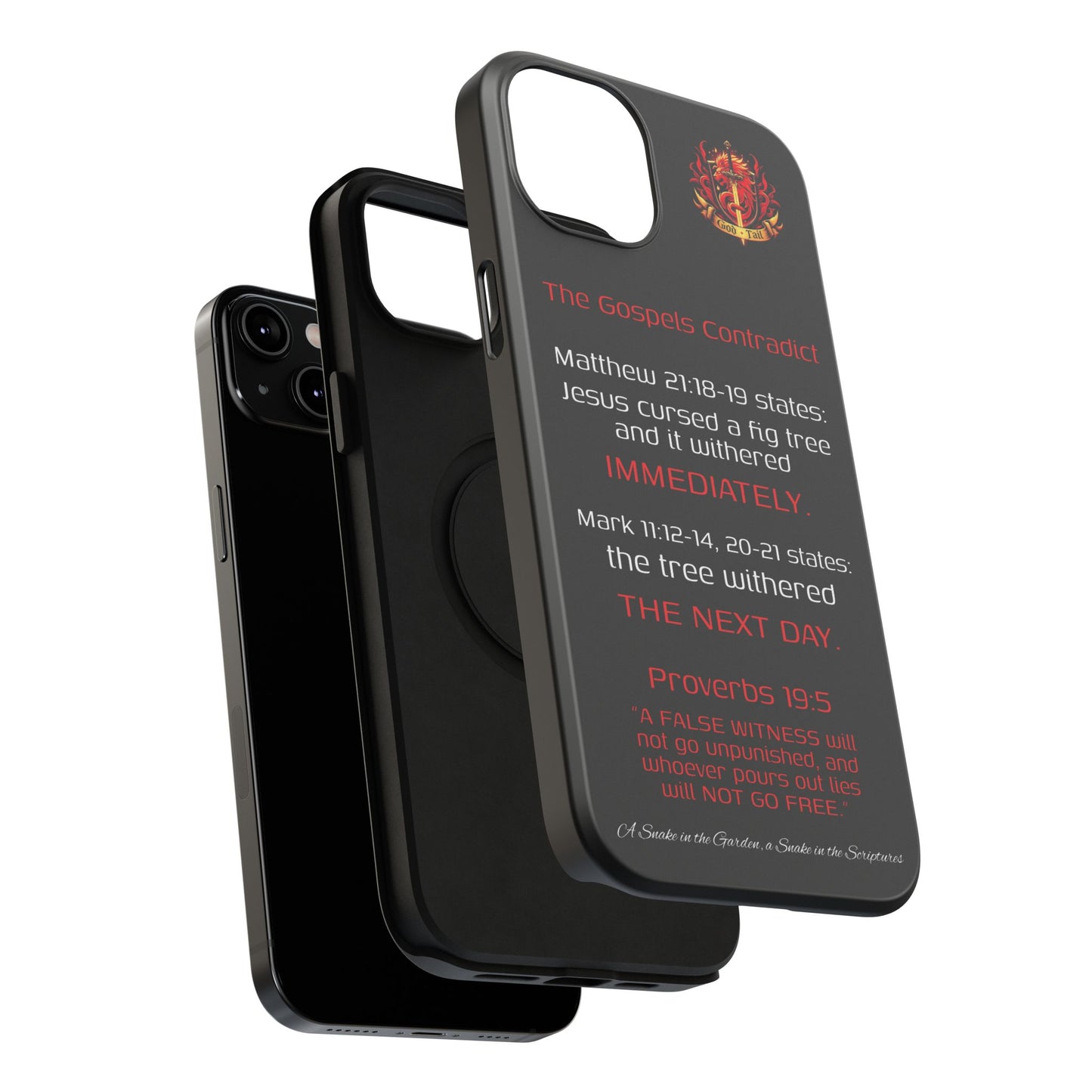 Fig Tree Inconsistency (iPhone & Samsung Galaxy) Religious iPhone Case