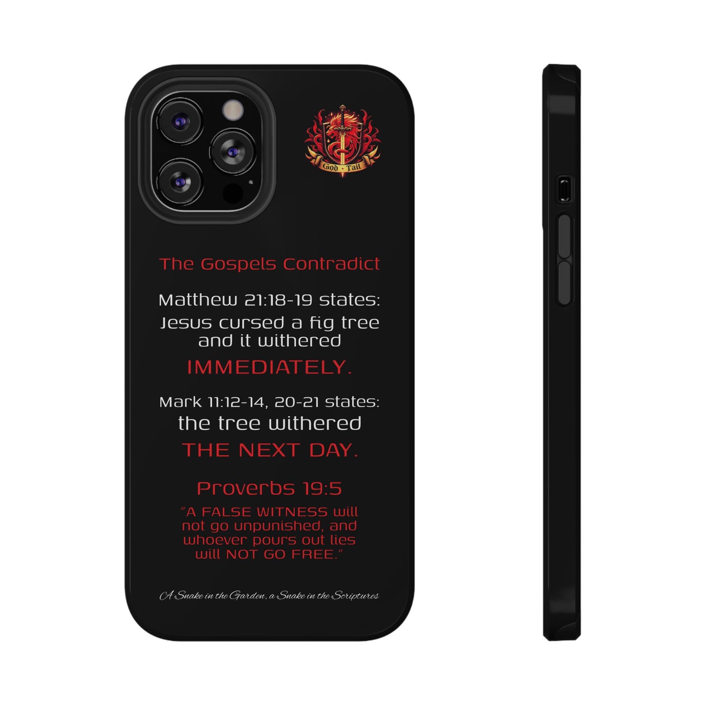 Fig Tree Inconsistency (iPhone & Samsung Galaxy) Religious iPhone Case