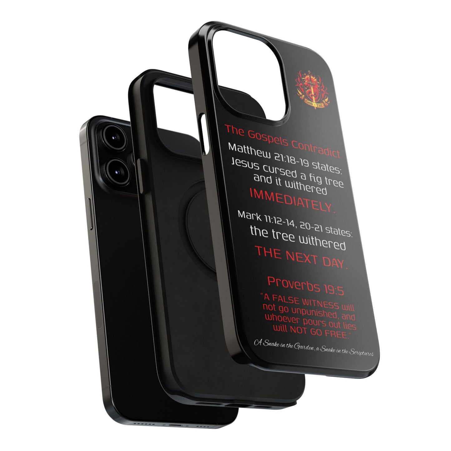 Fig Tree Inconsistency (iPhone & Samsung Galaxy) Religious iPhone Case