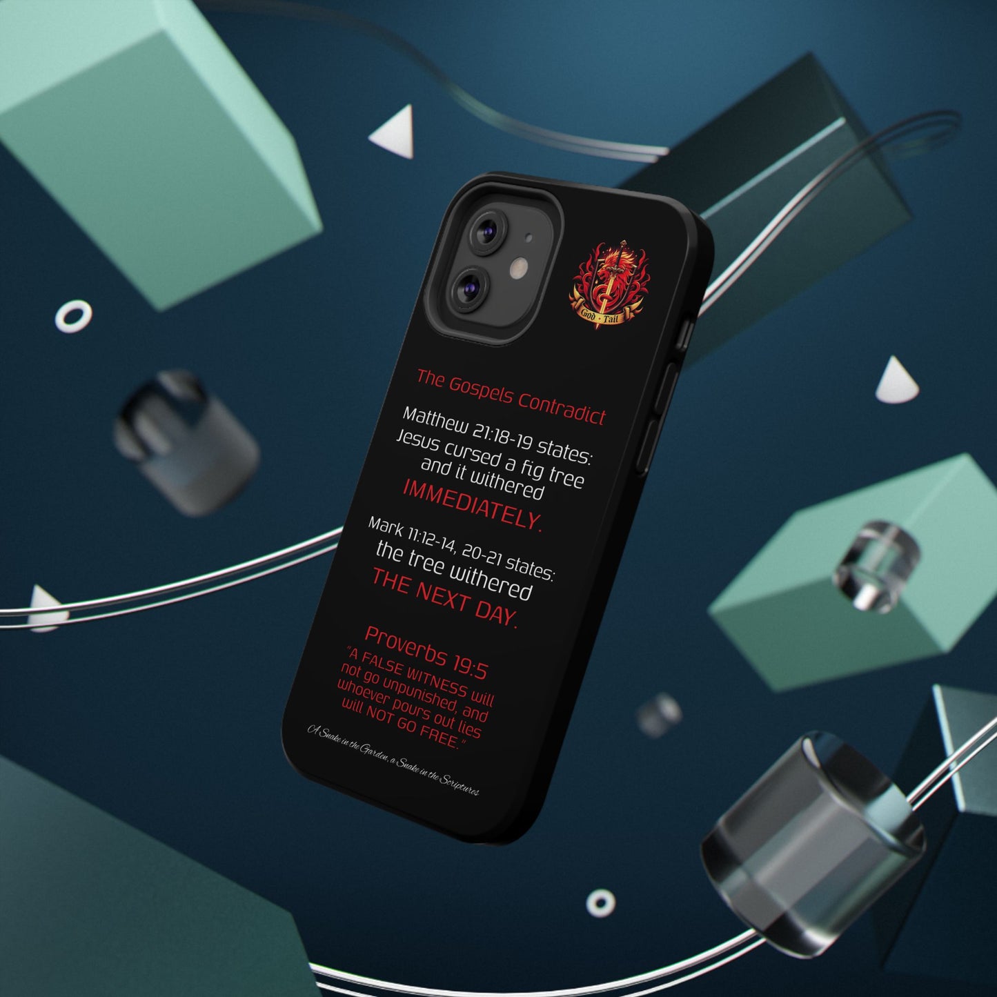 Fig Tree Inconsistency (iPhone & Samsung Galaxy) Religious iPhone Case