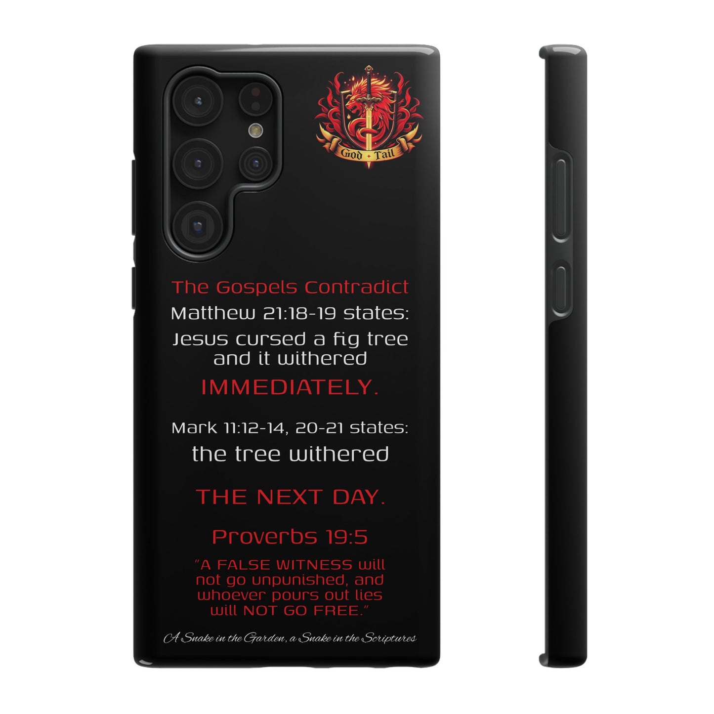 Fig Tree Inconsistency (iPhone & Samsung Galaxy) Religious iPhone Case