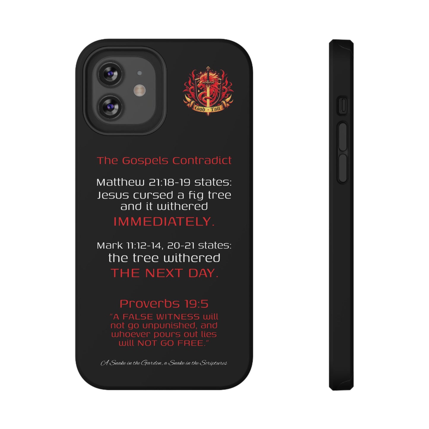 Fig Tree Inconsistency (iPhone & Samsung Galaxy) Religious iPhone Case