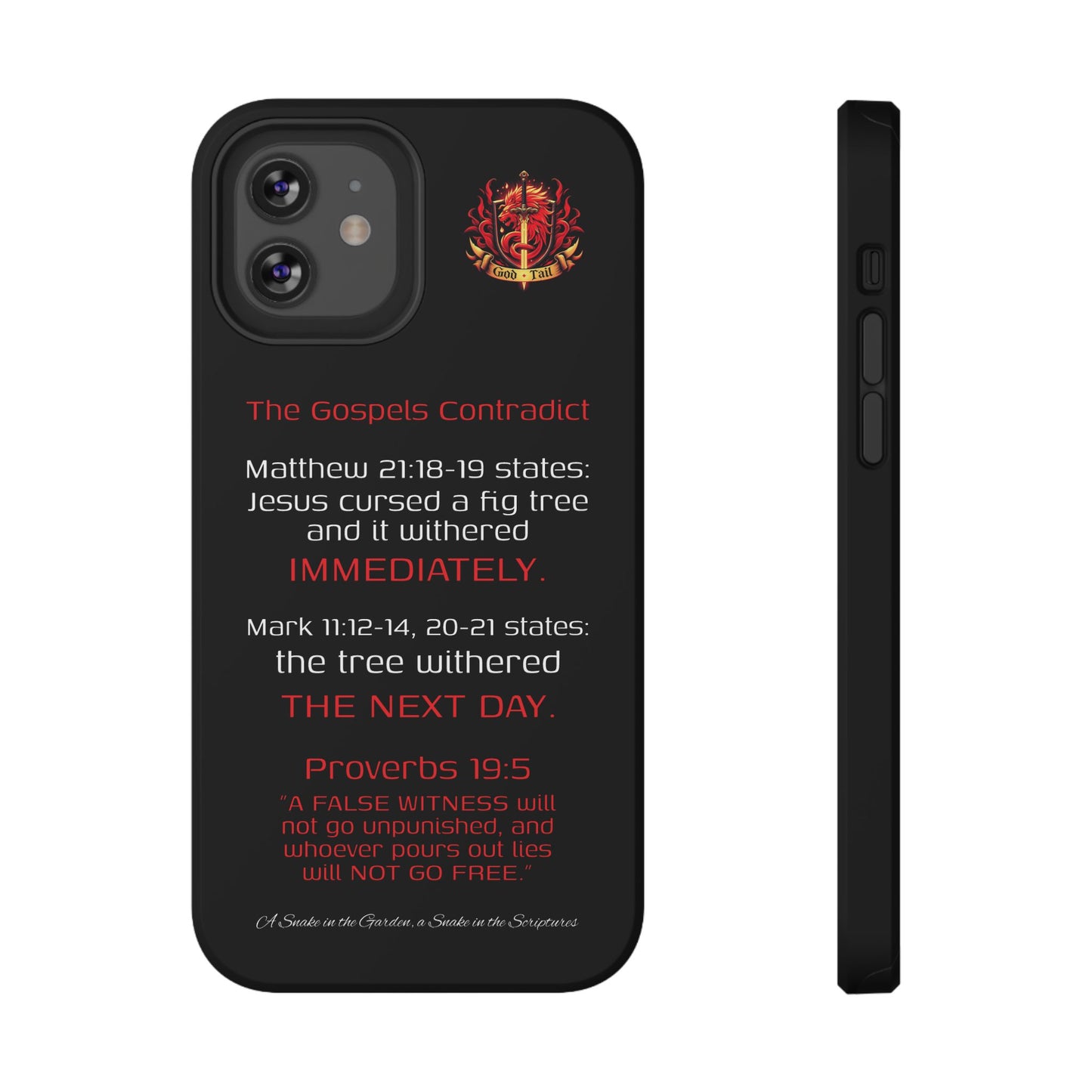 Fig Tree Inconsistency (iPhone & Samsung Galaxy) Religious iPhone Case