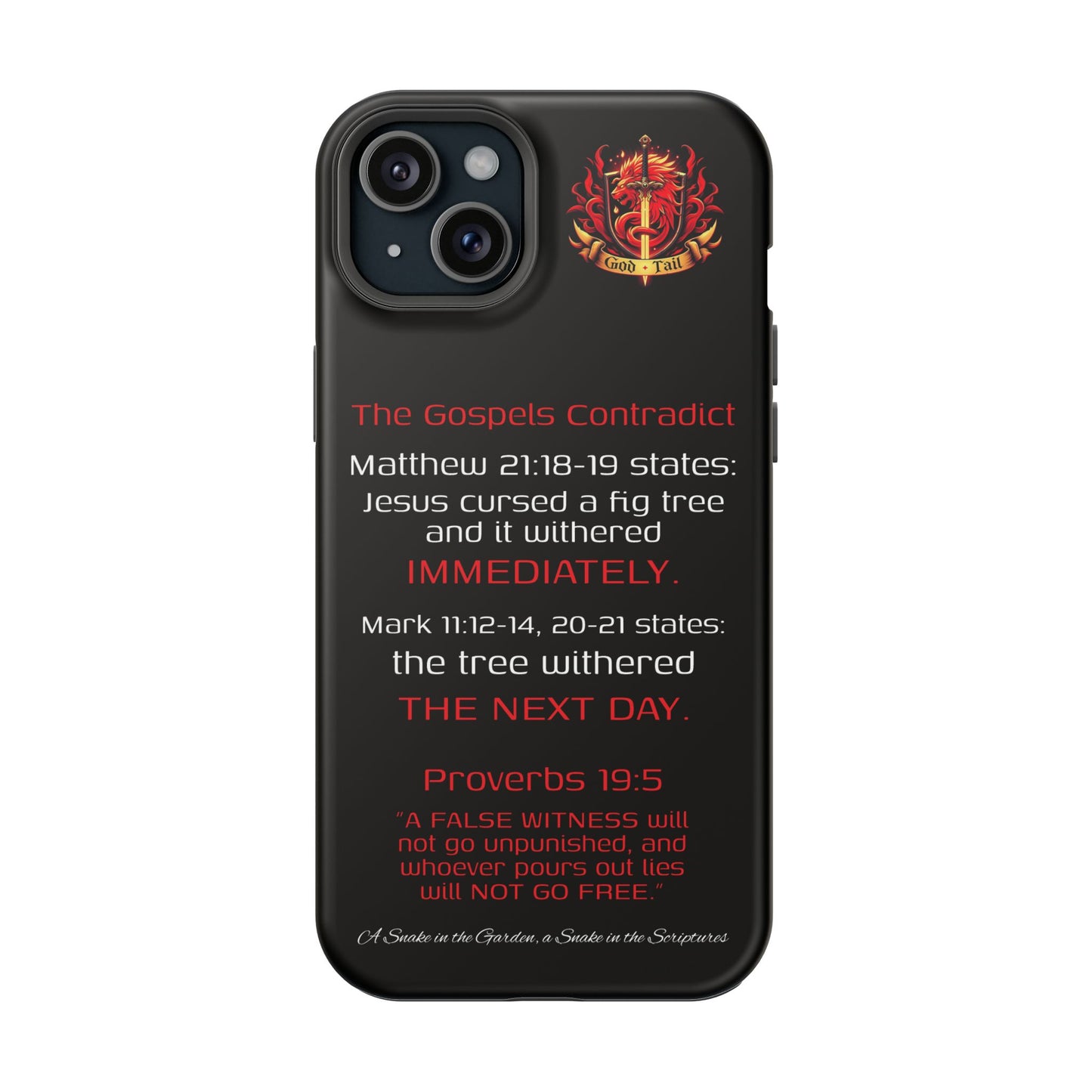 Fig Tree Inconsistency (iPhone & Samsung Galaxy) Religious iPhone Case