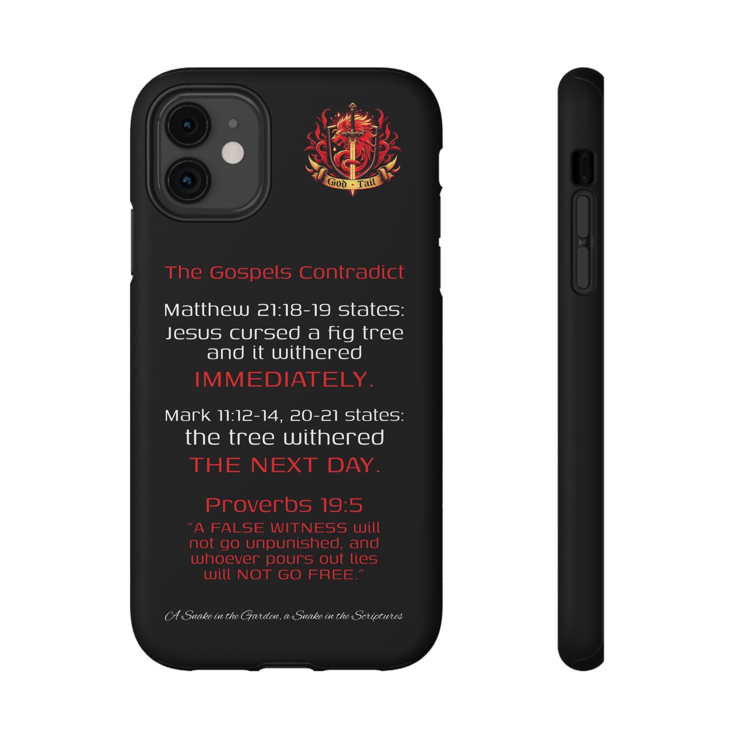 Fig Tree Inconsistency (iPhone & Samsung Galaxy) Religious iPhone Case