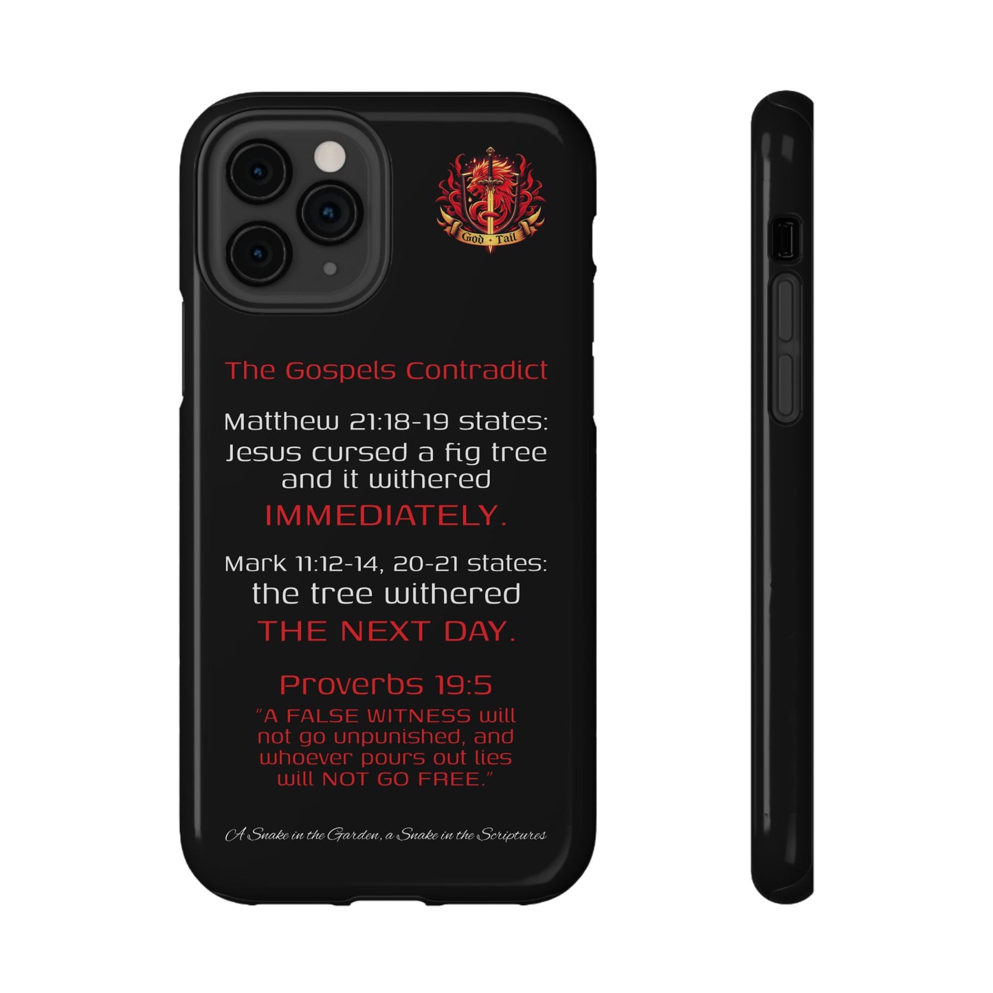 Fig Tree Inconsistency (iPhone & Samsung Galaxy) Religious iPhone Case