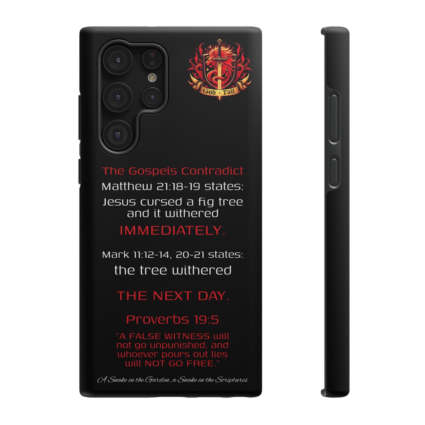 Fig Tree Inconsistency (iPhone & Samsung Galaxy) Religious iPhone Case