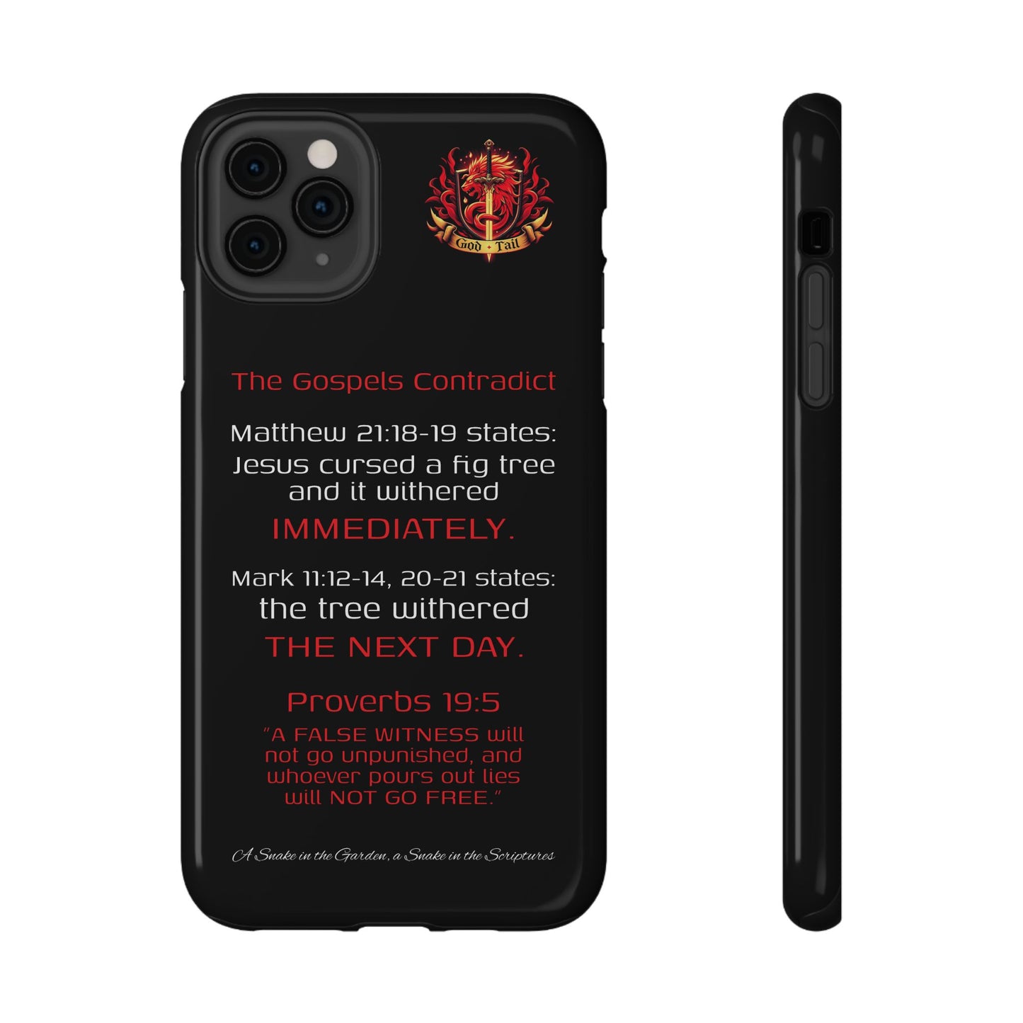 Fig Tree Inconsistency (iPhone & Samsung Galaxy) Religious iPhone Case