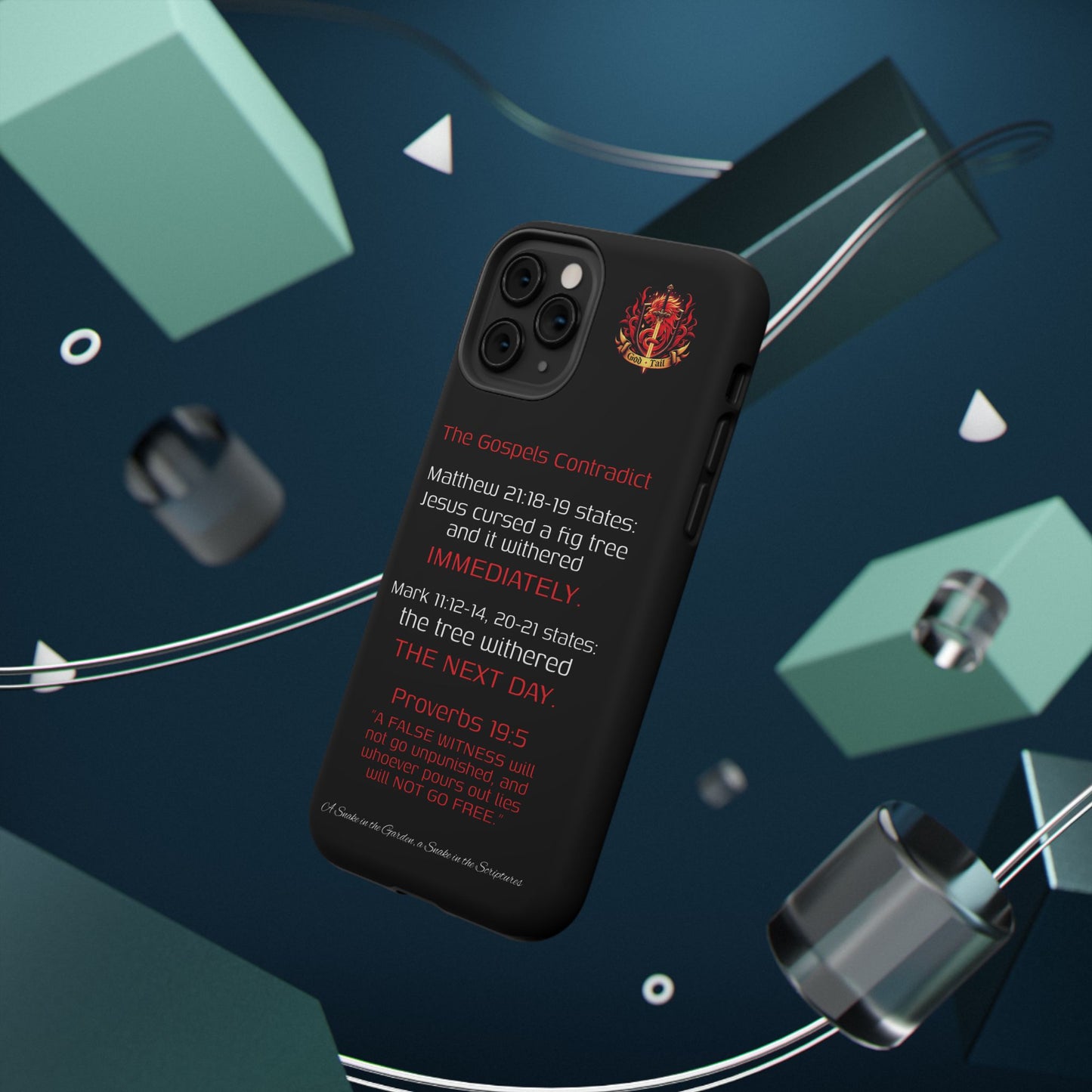 Fig Tree Inconsistency (iPhone & Samsung Galaxy) Religious iPhone Case