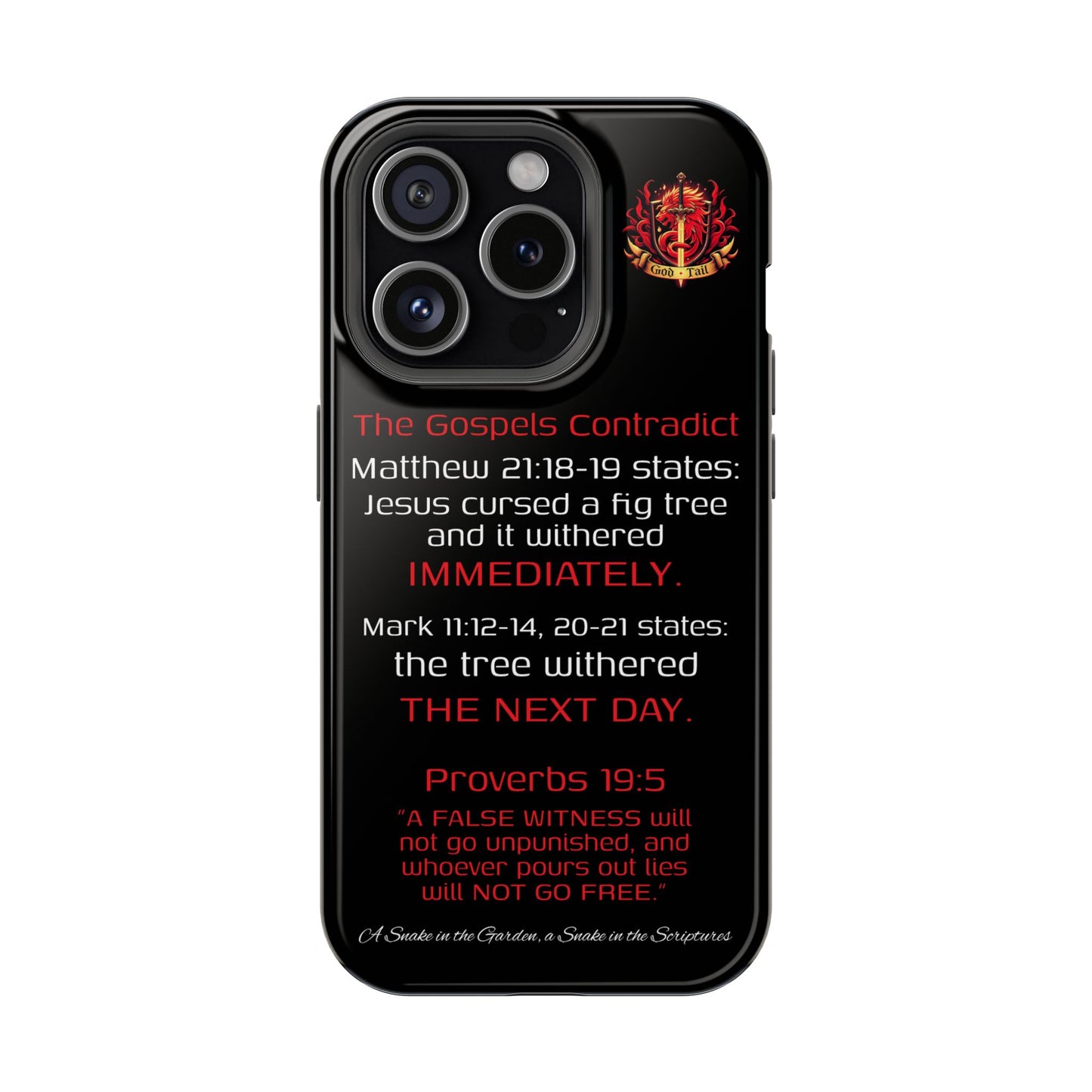Fig Tree Inconsistency (iPhone & Samsung Galaxy) Religious iPhone Case
