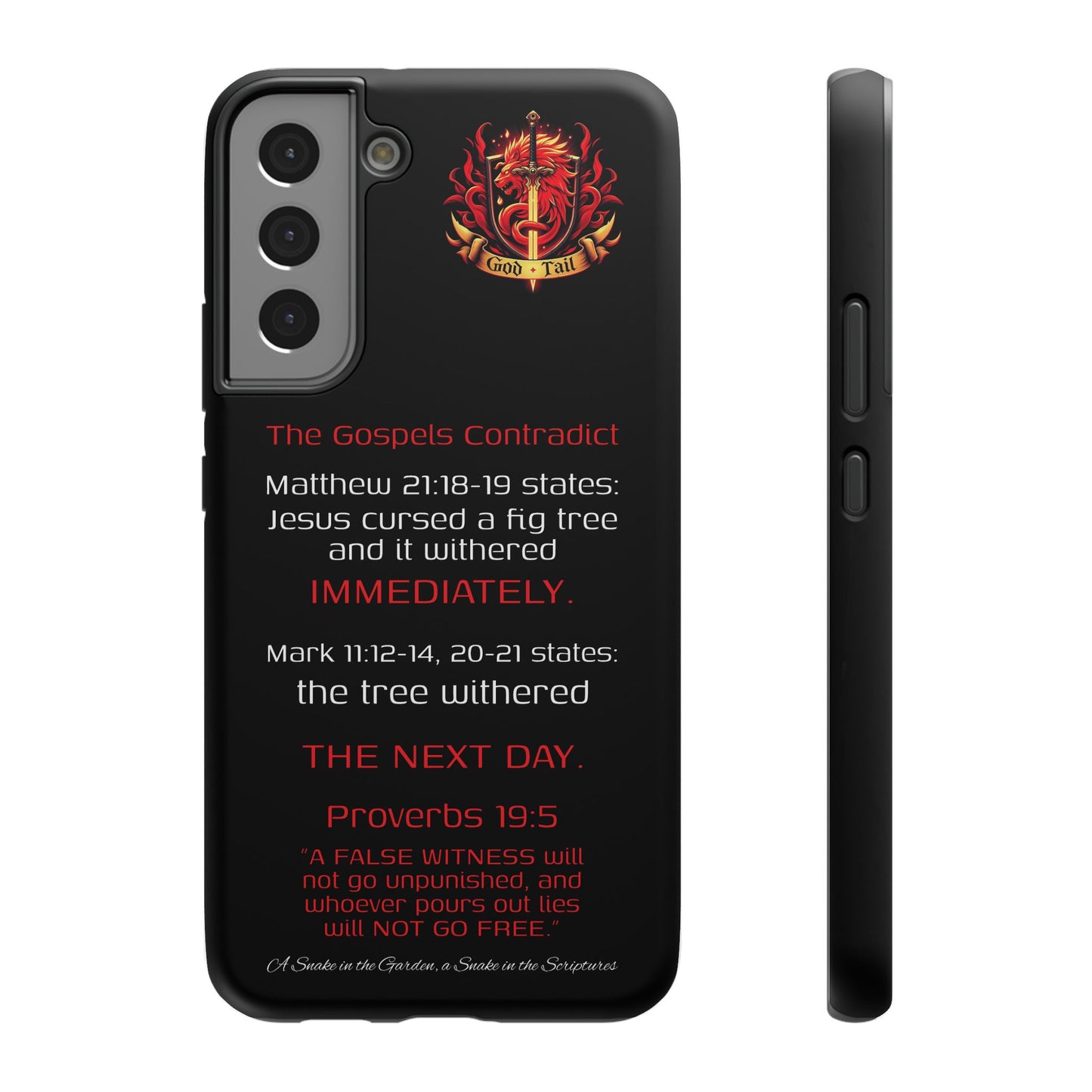 Fig Tree Inconsistency (iPhone & Samsung Galaxy) Religious iPhone Case