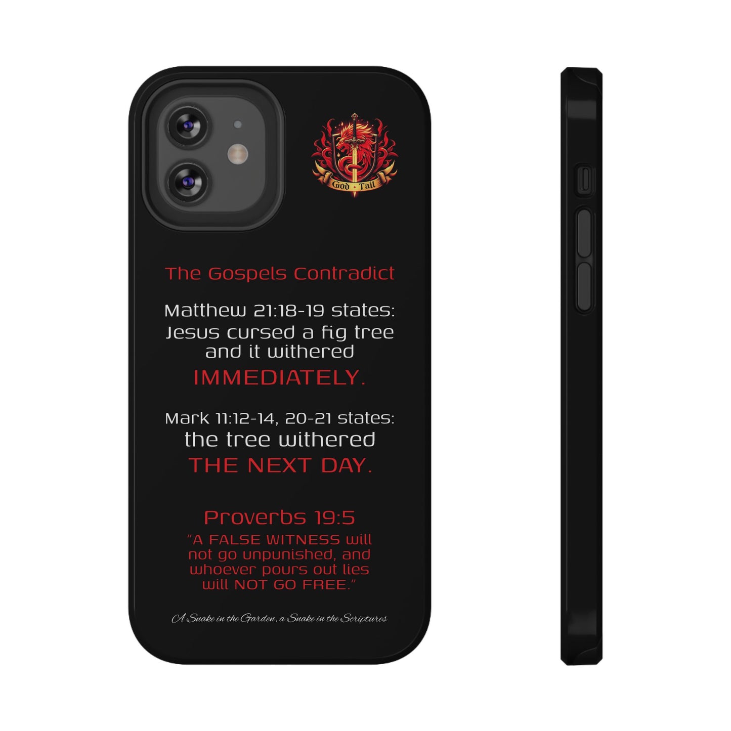 Fig Tree Inconsistency (iPhone & Samsung Galaxy) Religious iPhone Case