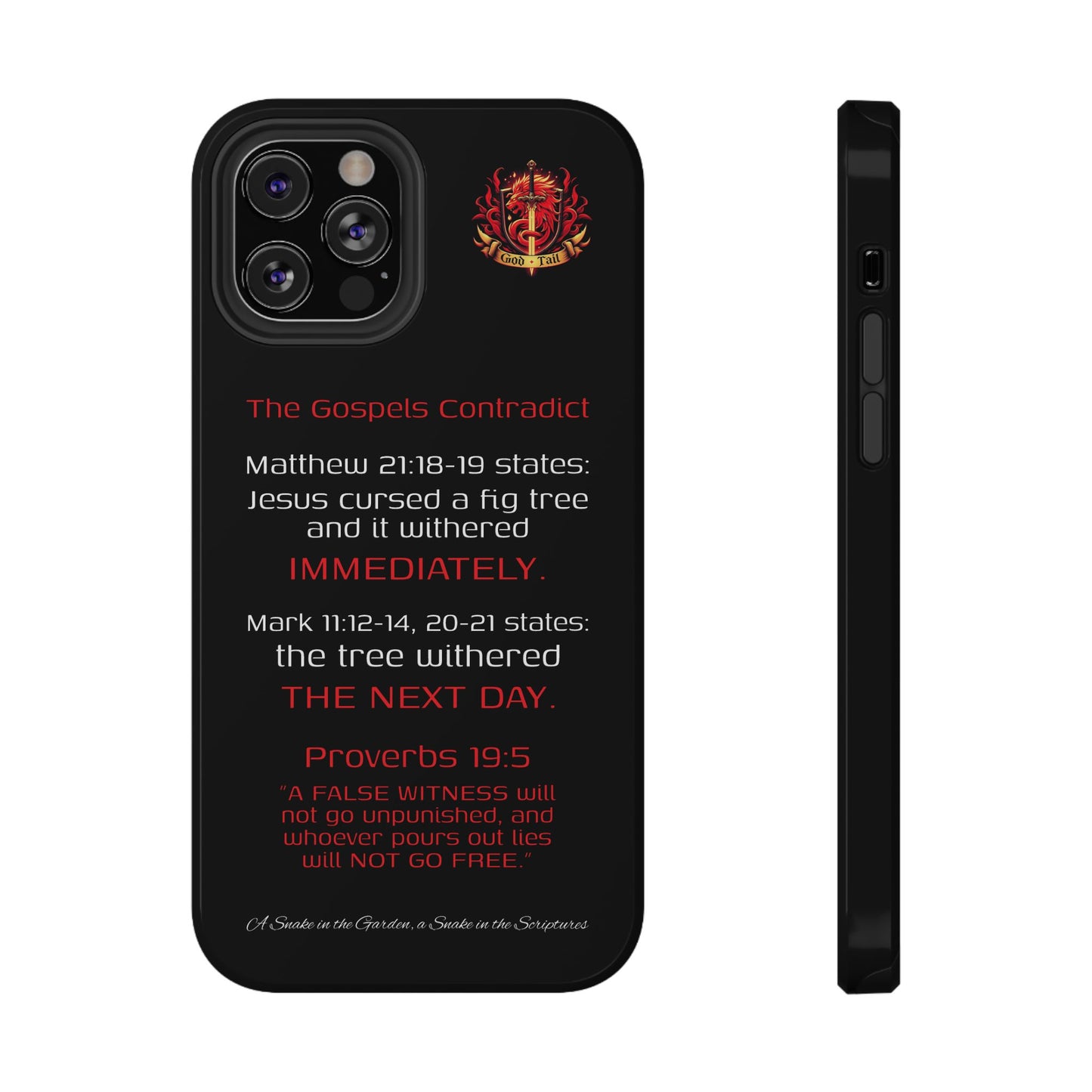 Fig Tree Inconsistency (iPhone & Samsung Galaxy) Religious iPhone Case