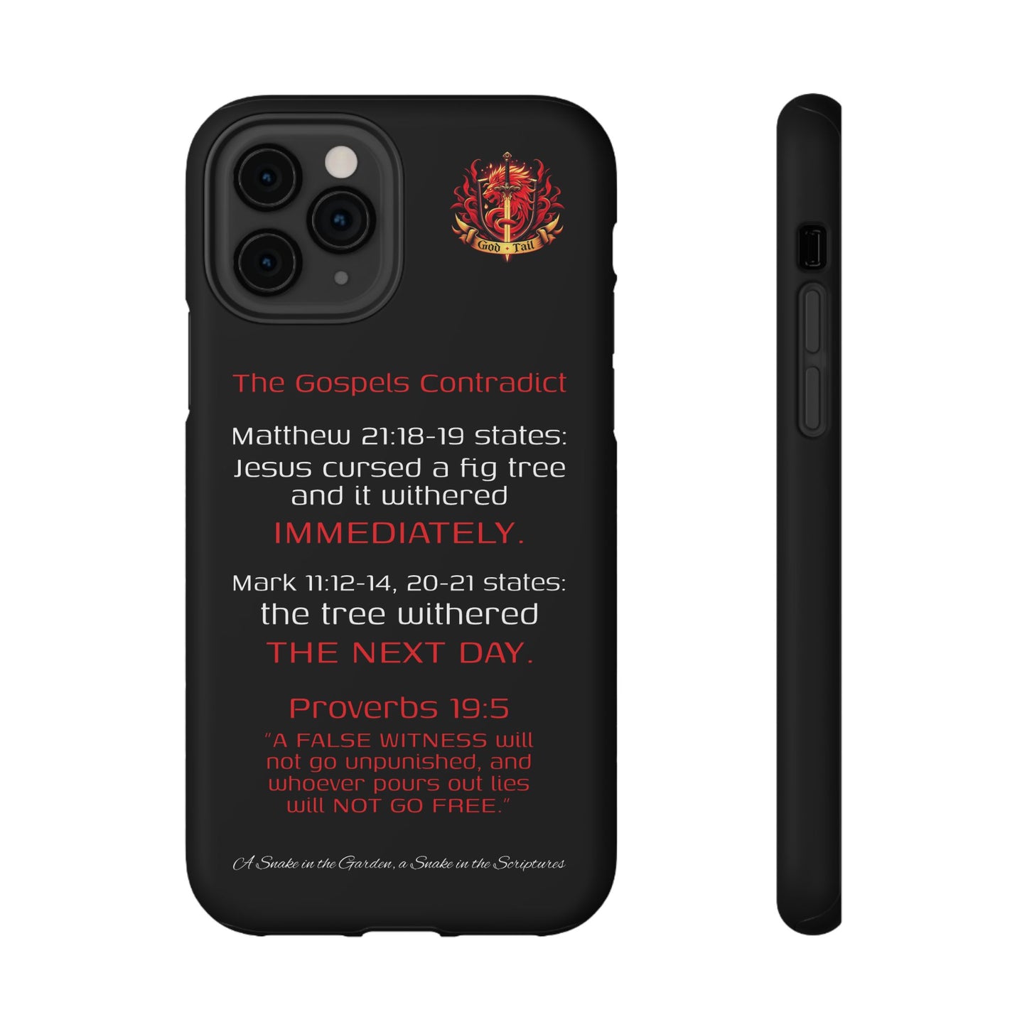 Fig Tree Inconsistency (iPhone & Samsung Galaxy) Religious iPhone Case