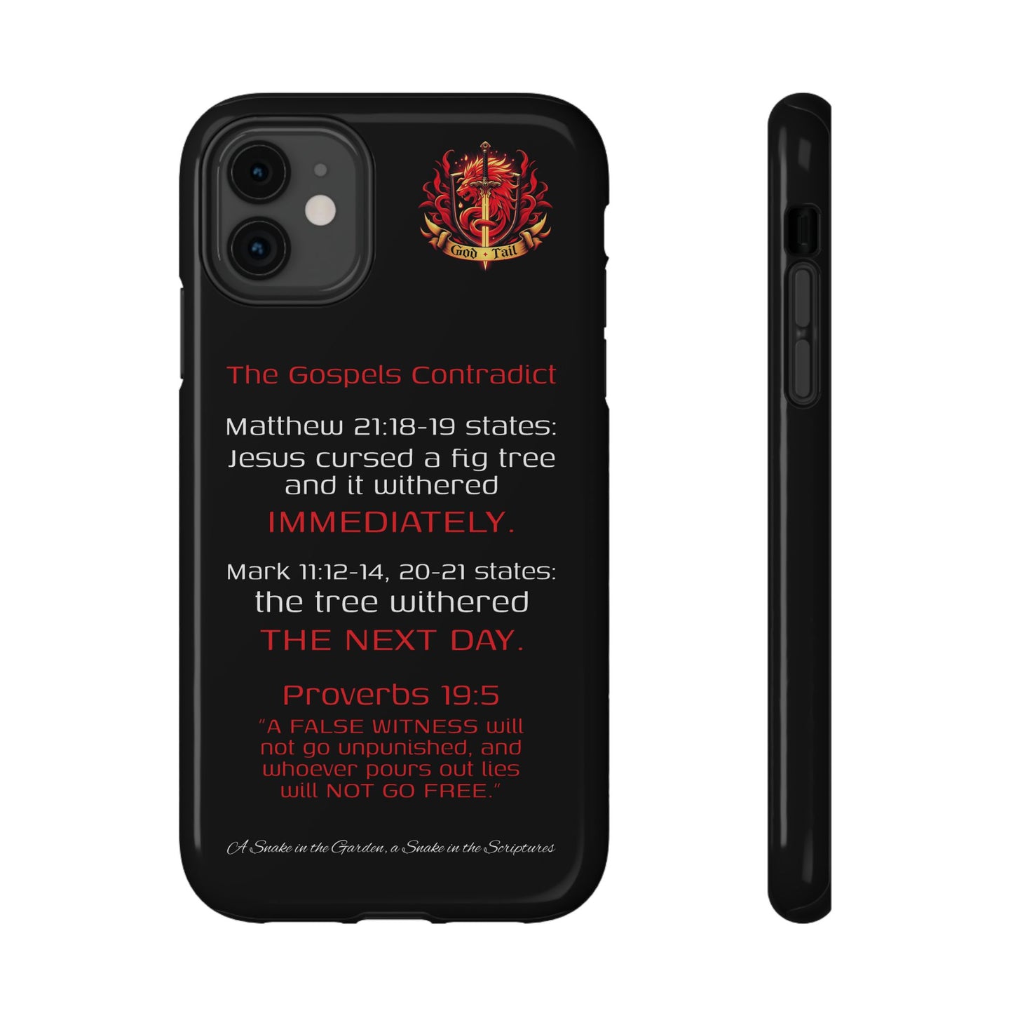 Fig Tree Inconsistency (iPhone & Samsung Galaxy) Religious iPhone Case