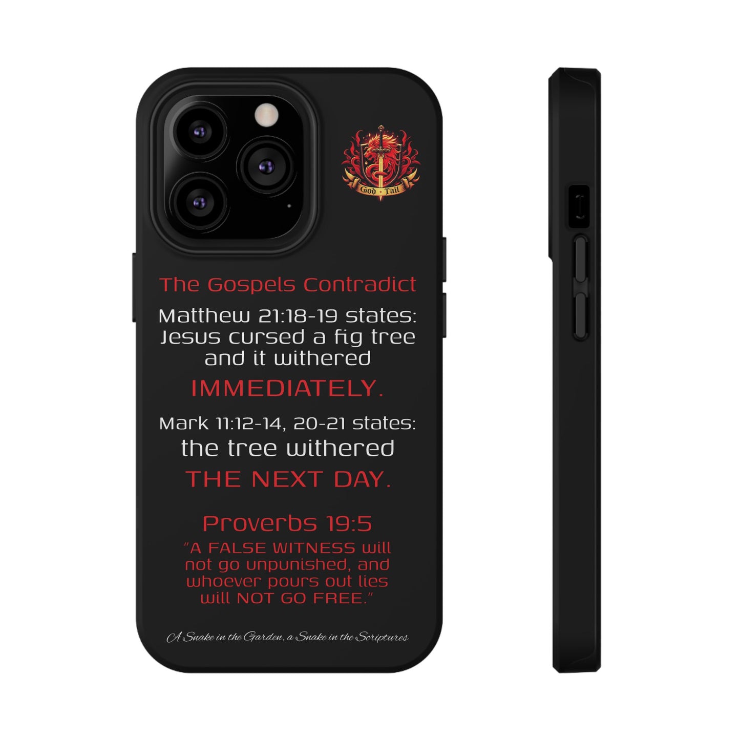 Fig Tree Inconsistency (iPhone & Samsung Galaxy) Religious iPhone Case