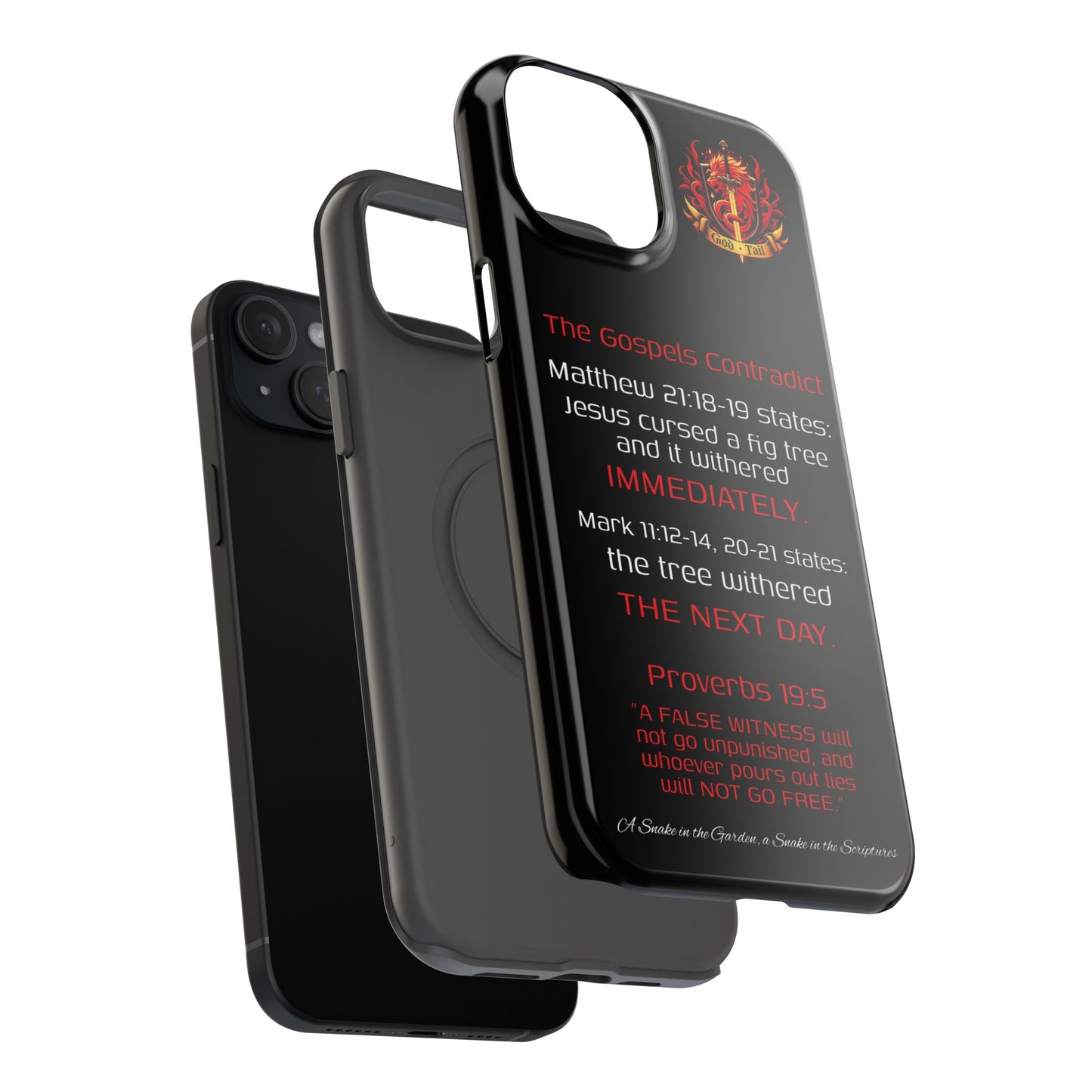 Fig Tree Inconsistency (iPhone & Samsung Galaxy) Religious iPhone Case