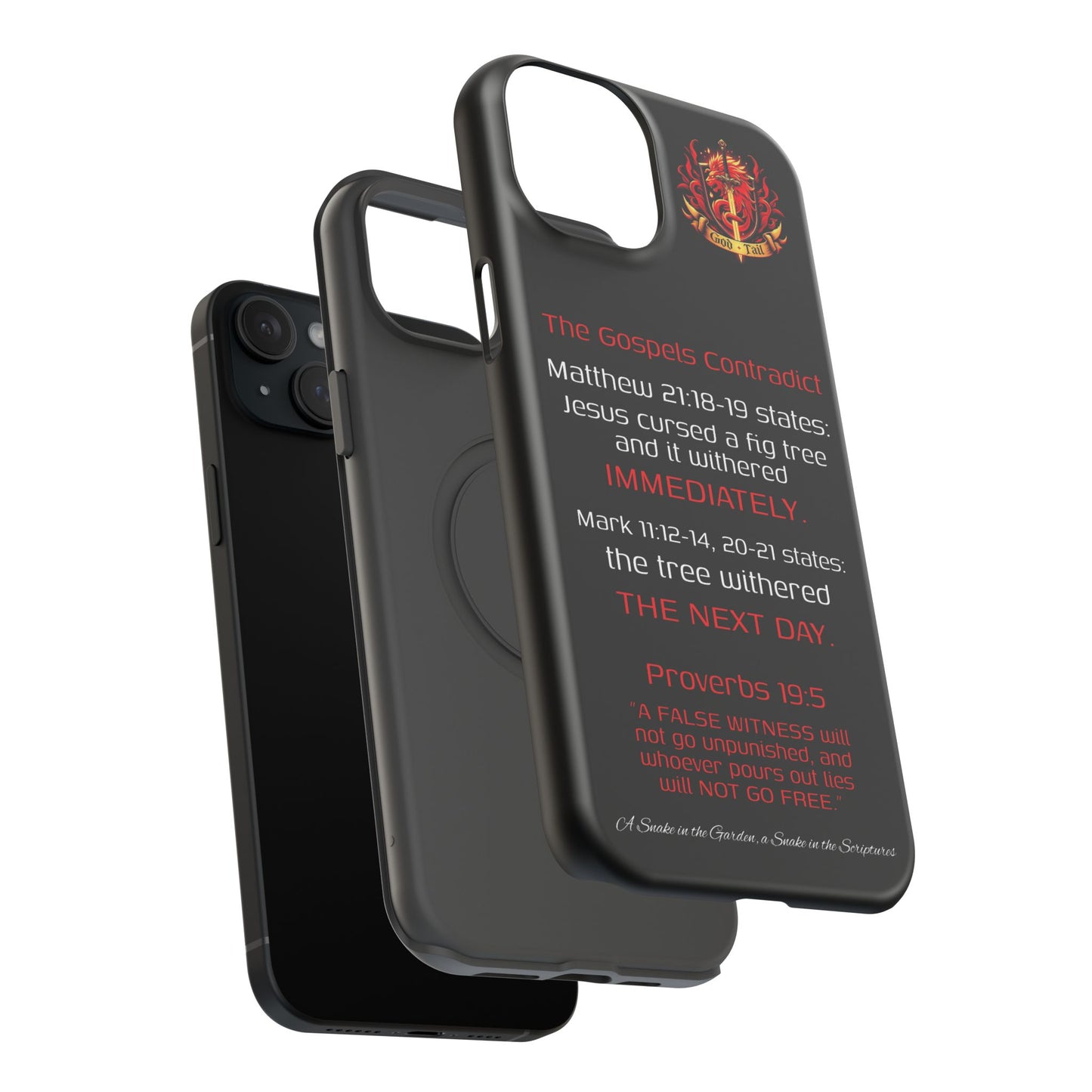 Fig Tree Inconsistency (iPhone & Samsung Galaxy) Religious iPhone Case