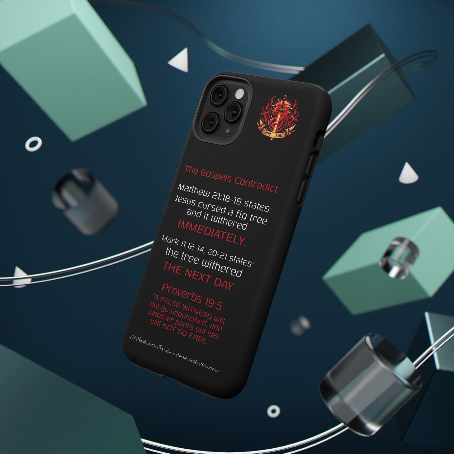 Fig Tree Inconsistency (iPhone & Samsung Galaxy) Religious iPhone Case