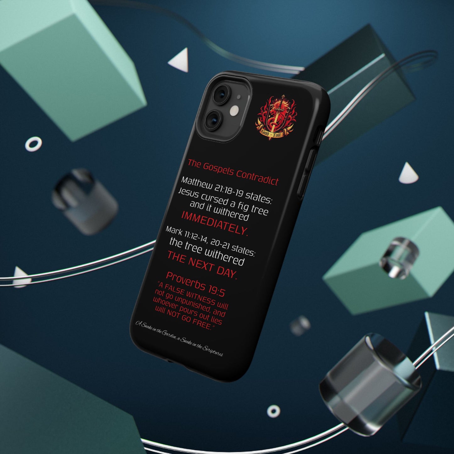 Fig Tree Inconsistency (iPhone & Samsung Galaxy) Religious iPhone Case