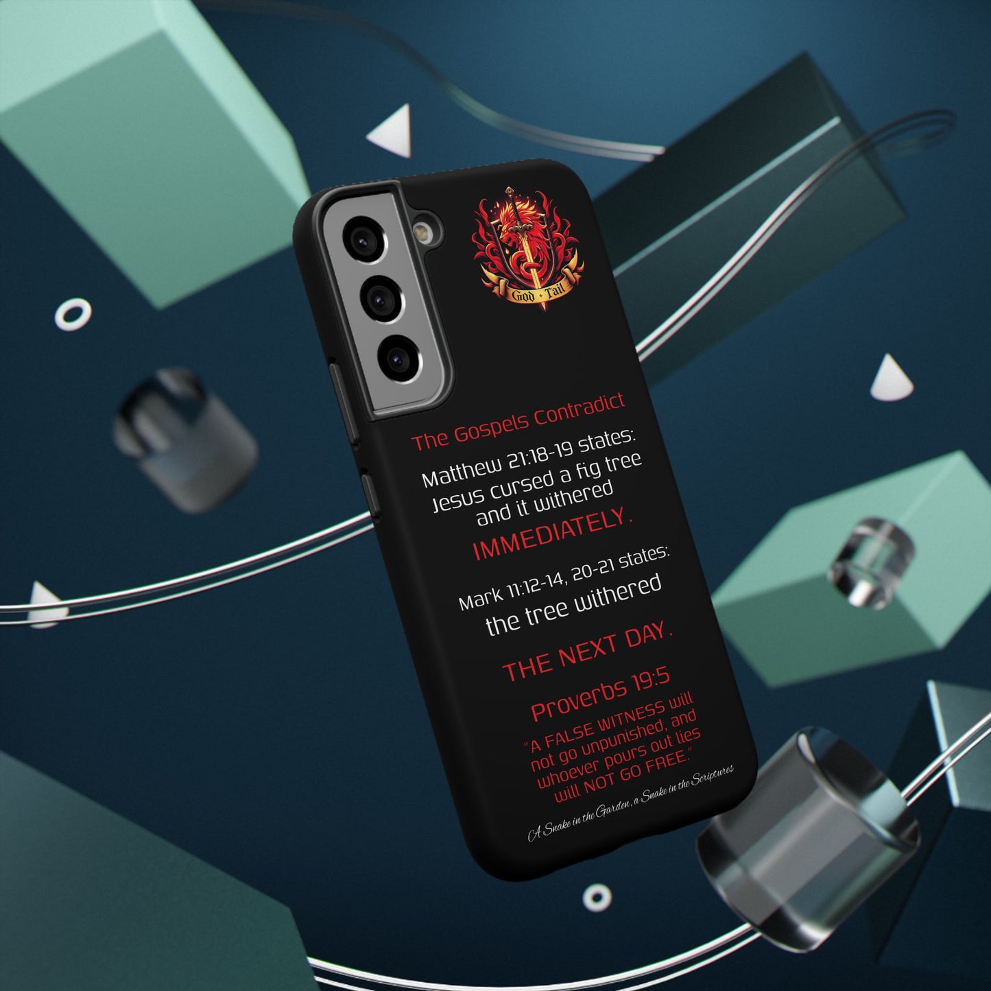Fig Tree Inconsistency (iPhone & Samsung Galaxy) Religious iPhone Case