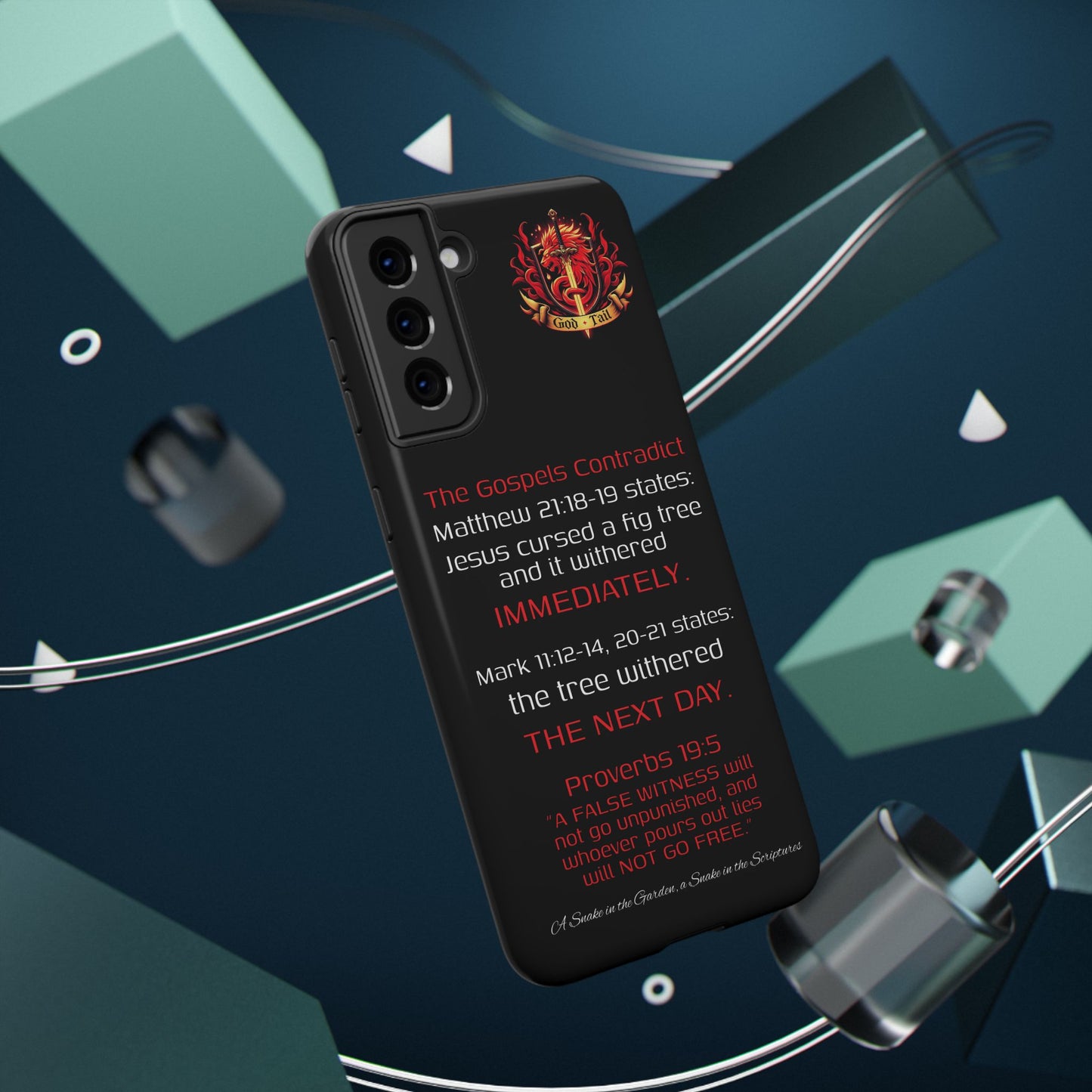 Fig Tree Inconsistency (iPhone & Samsung Galaxy) Religious iPhone Case