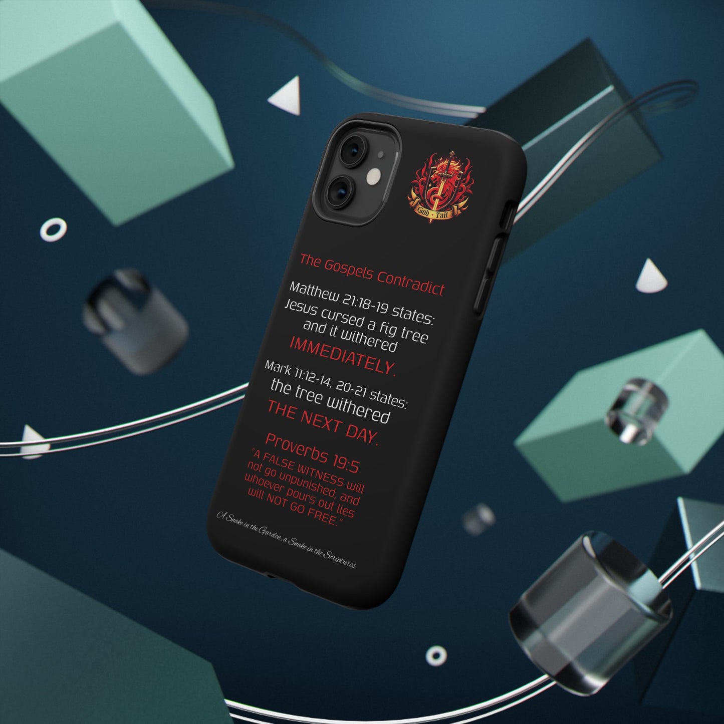 Fig Tree Inconsistency (iPhone & Samsung Galaxy) Religious iPhone Case