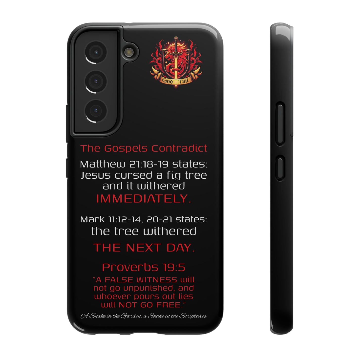 Fig Tree Inconsistency (iPhone & Samsung Galaxy) Religious iPhone Case