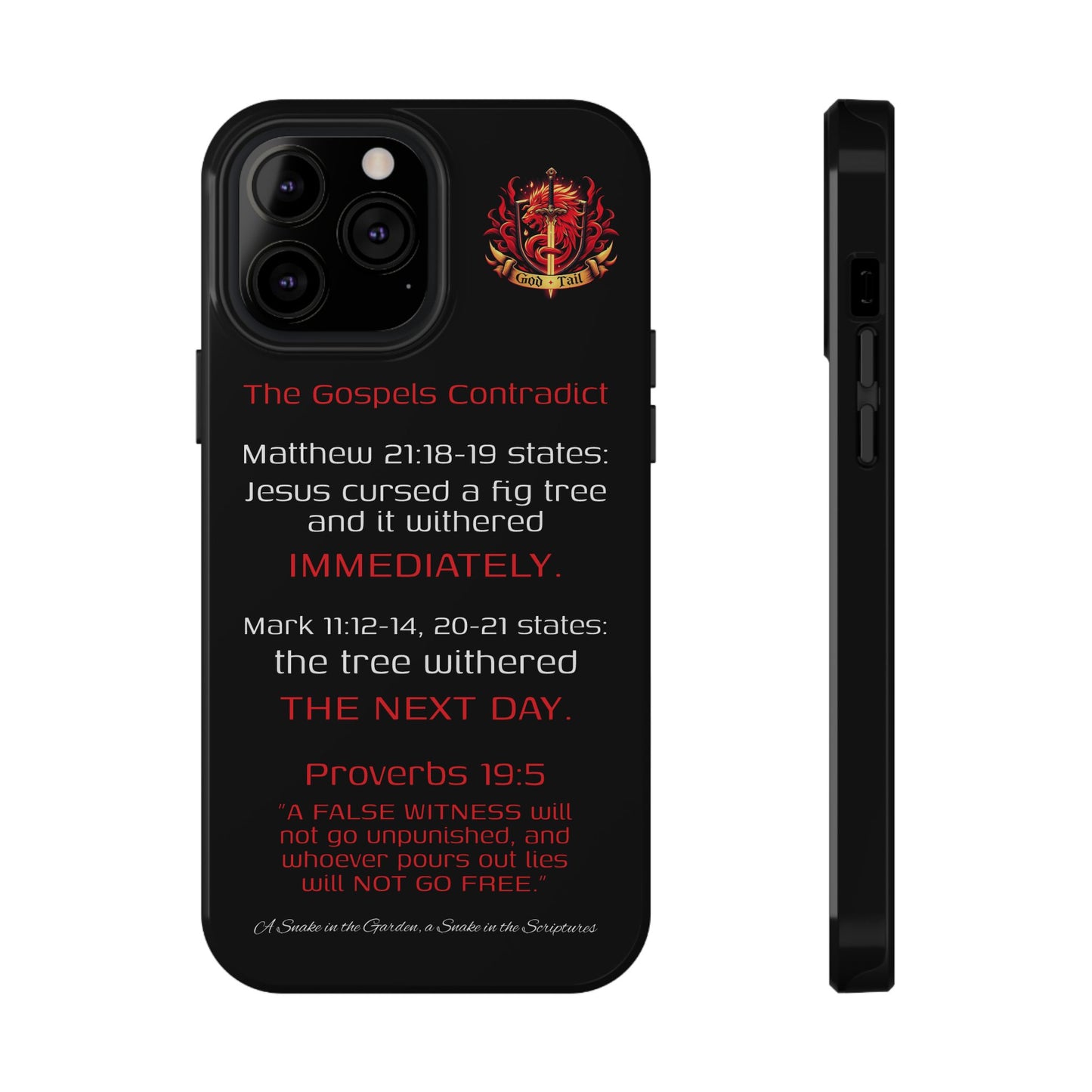 Fig Tree Inconsistency (iPhone & Samsung Galaxy) Religious iPhone Case