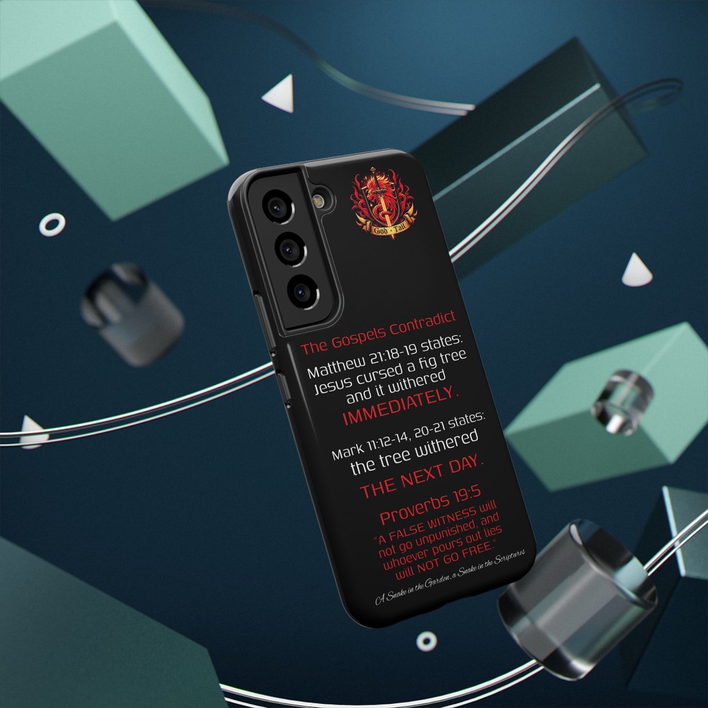 Fig Tree Inconsistency (iPhone & Samsung Galaxy) Religious iPhone Case
